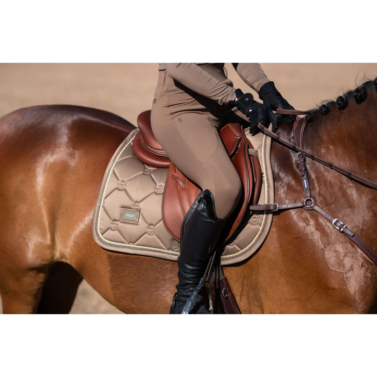 Equestrian Stockholm Saddlepad Jumping Champagne