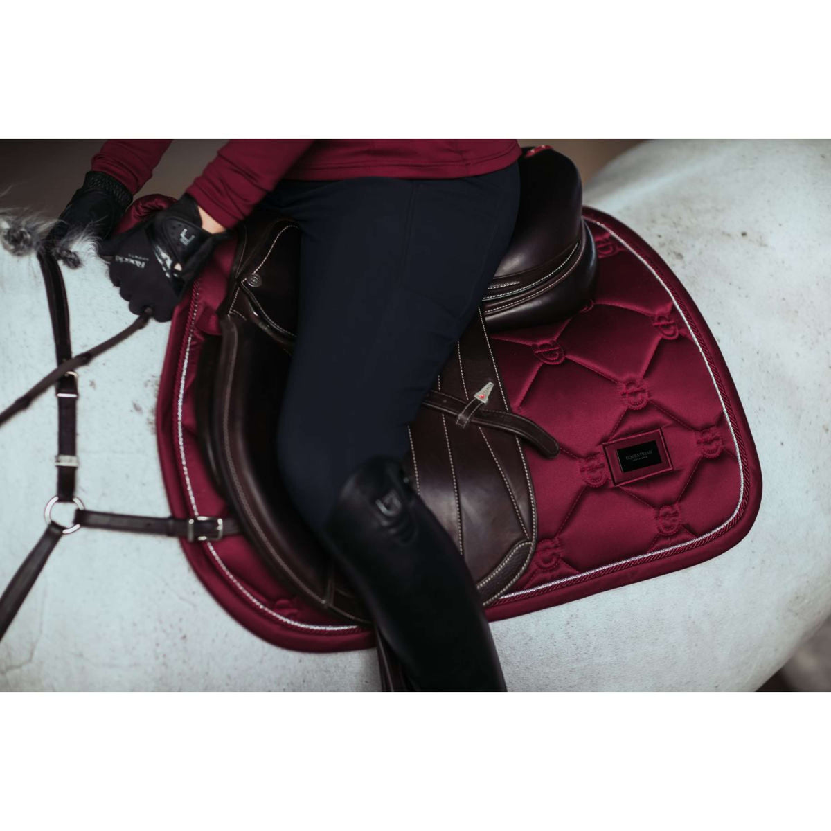 Equestrian Stockholm Saddlepad Jumping Bordeaux