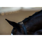 Equestrian Stockholm Halter Glimmer Anatomic Leather Black