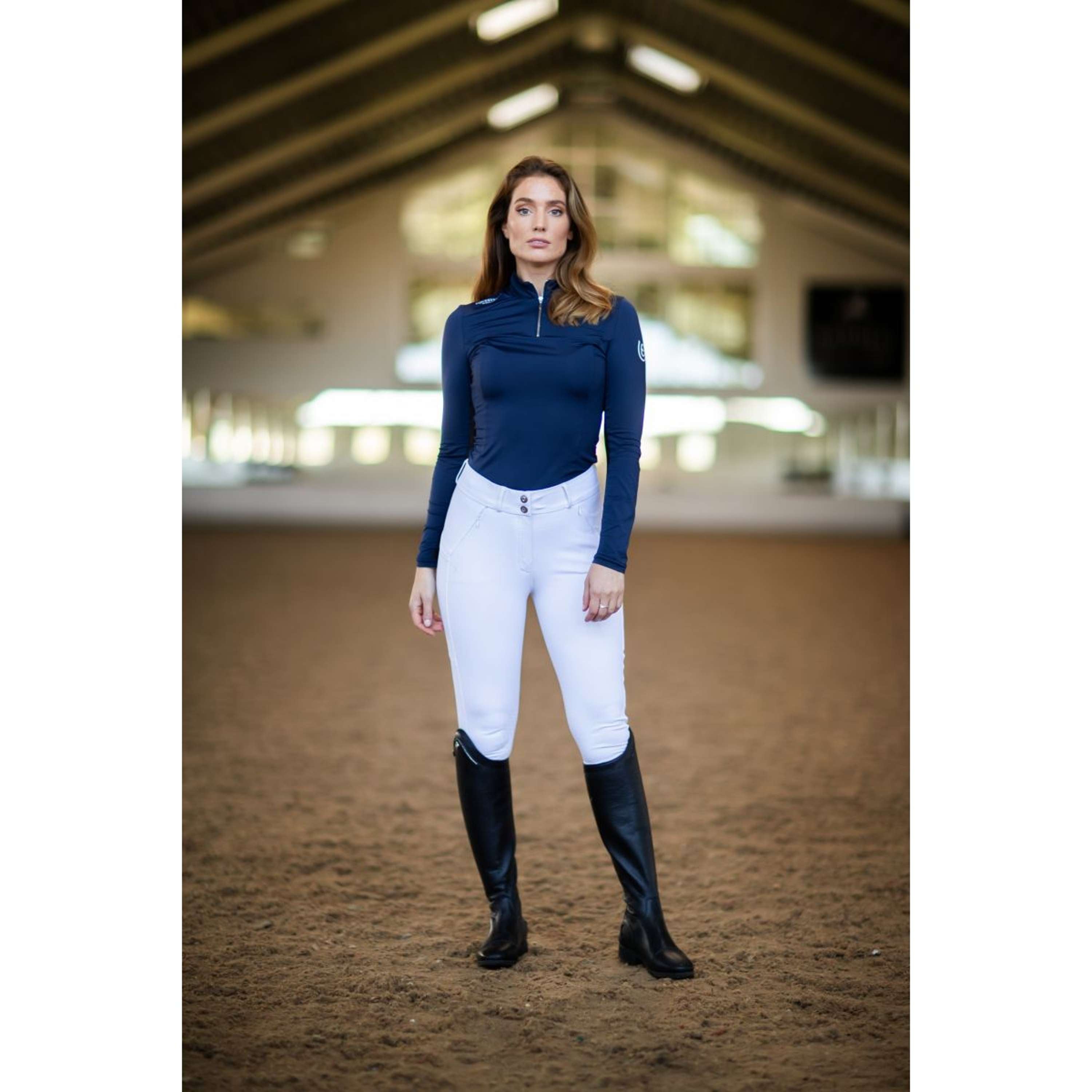 Equestrian Stockholm Breeches Elite Jump White