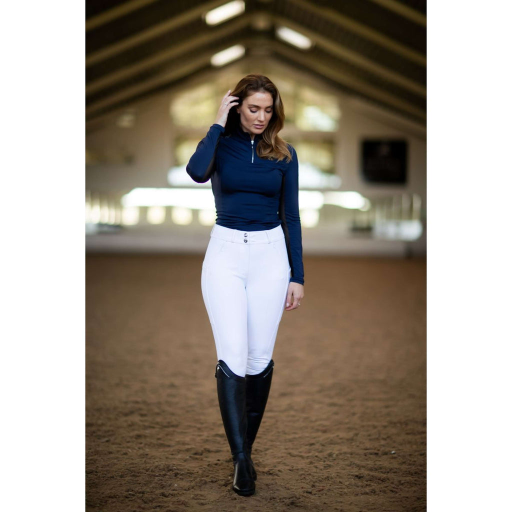 Equestrian Stockholm Breeches Elite Dressage White