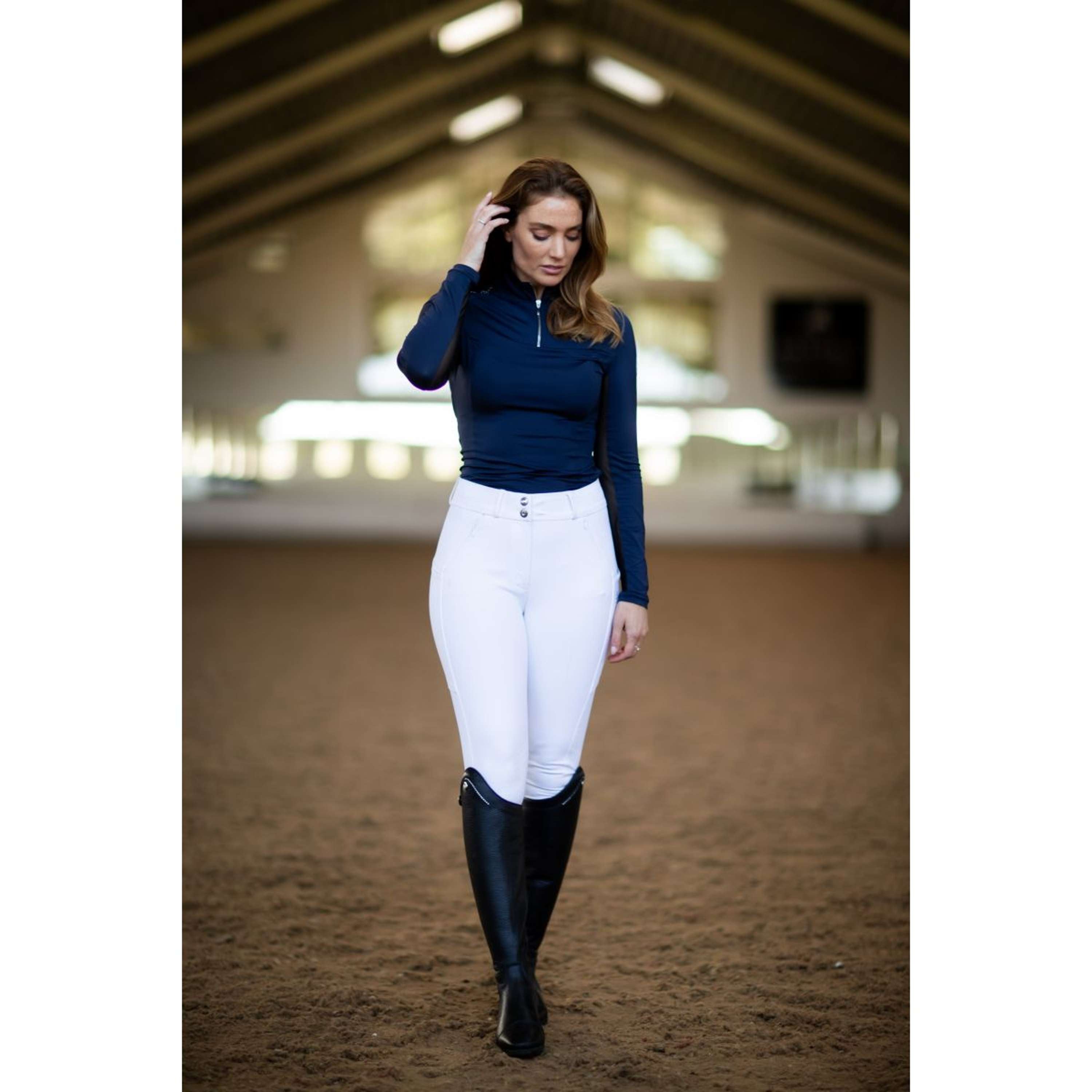 Equestrian Stockholm Breeches Elite Jump White
