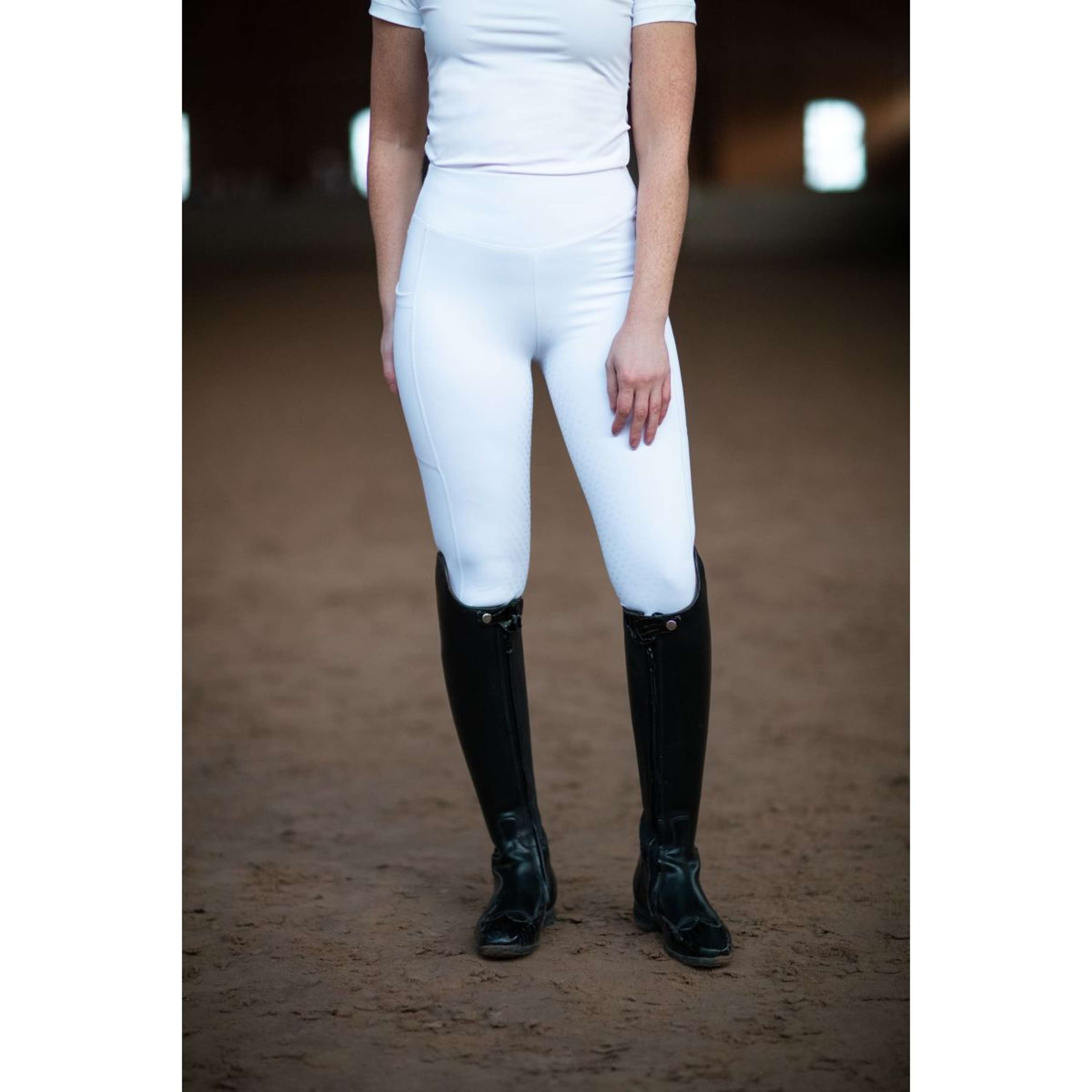 Equestrian Stockholm Riding Legging Movement Dressage White
