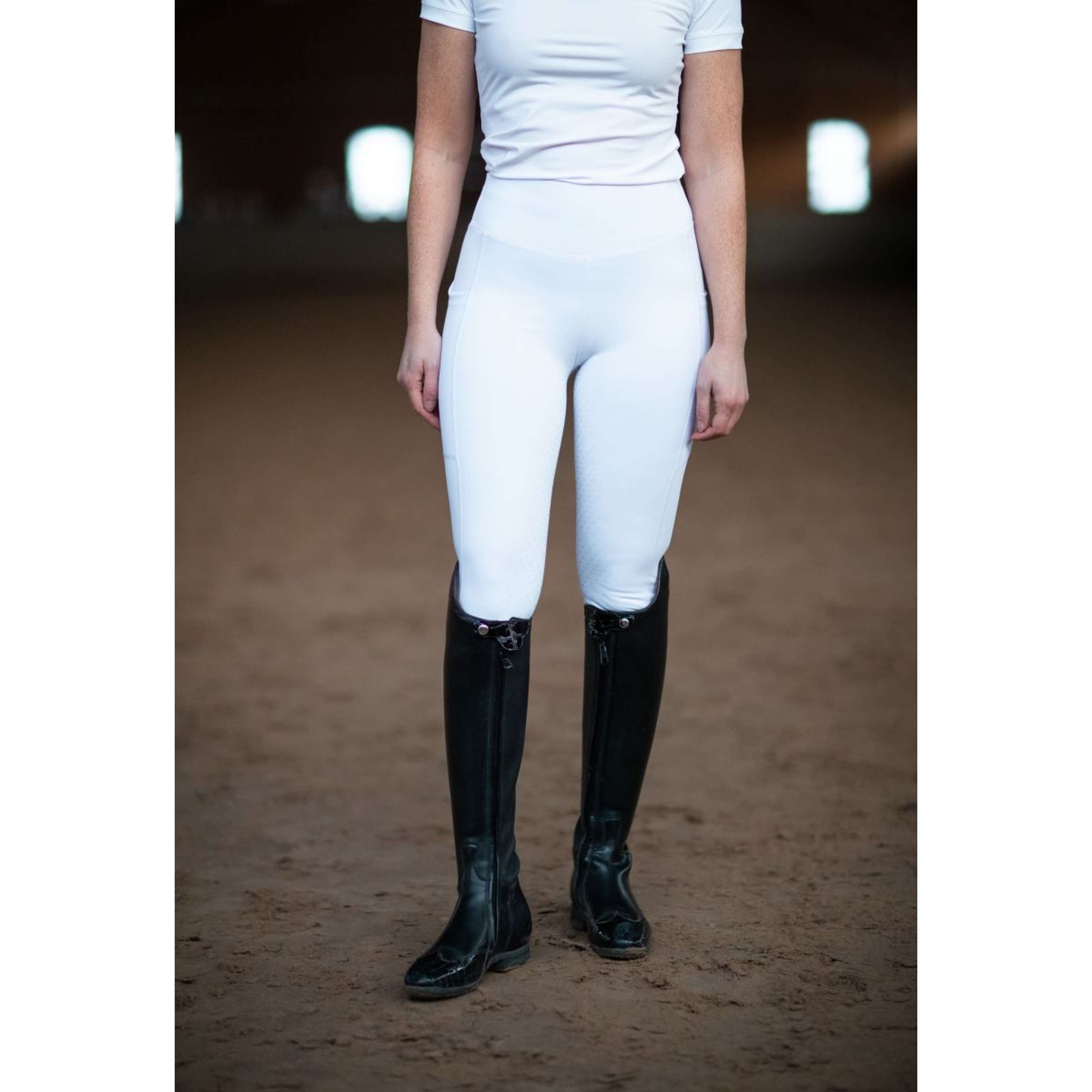 Equestrian Stockholm Riding Legging Movement Dressage White
