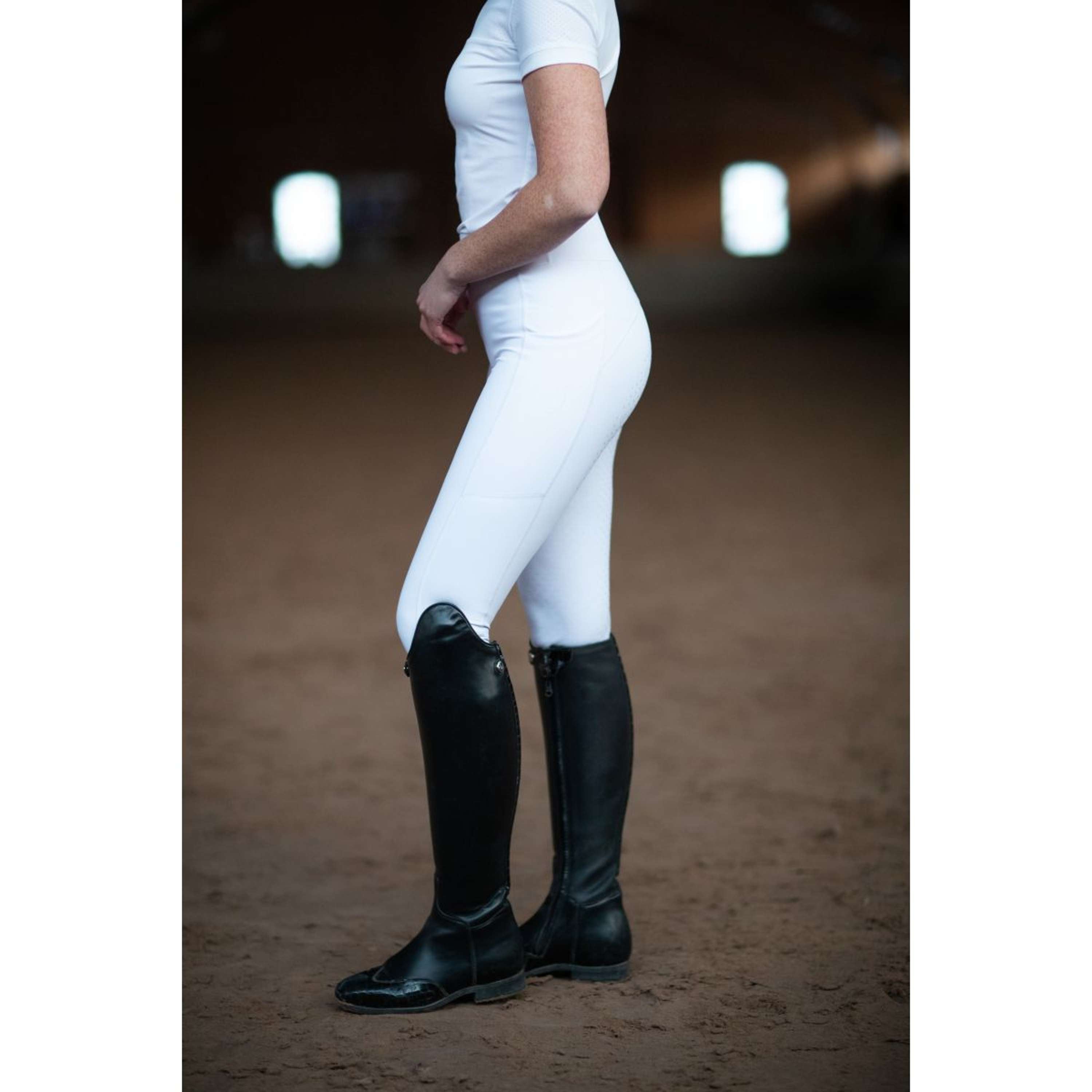 Equestrian Stockholm Riding Legging Movement Dressage White