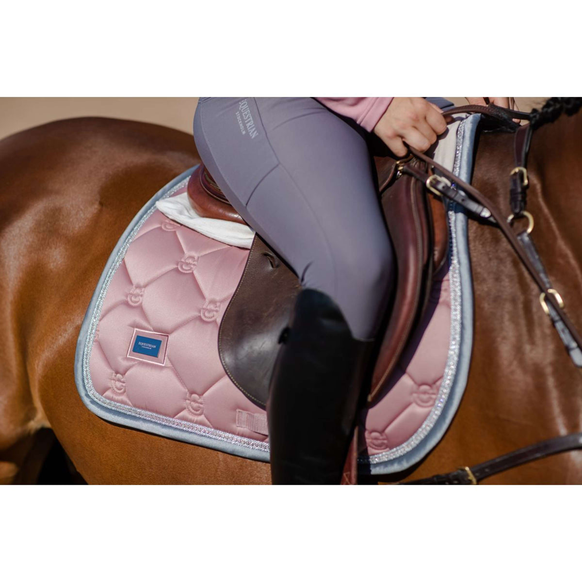 Equestrian Stockholm Saddlepad Jumping Pink Pearl