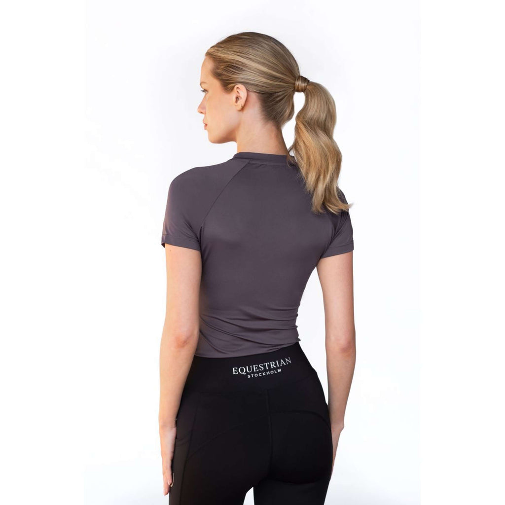 Equestrian Stockholm Shirt Dynamic Short Sleeve Dark Violet