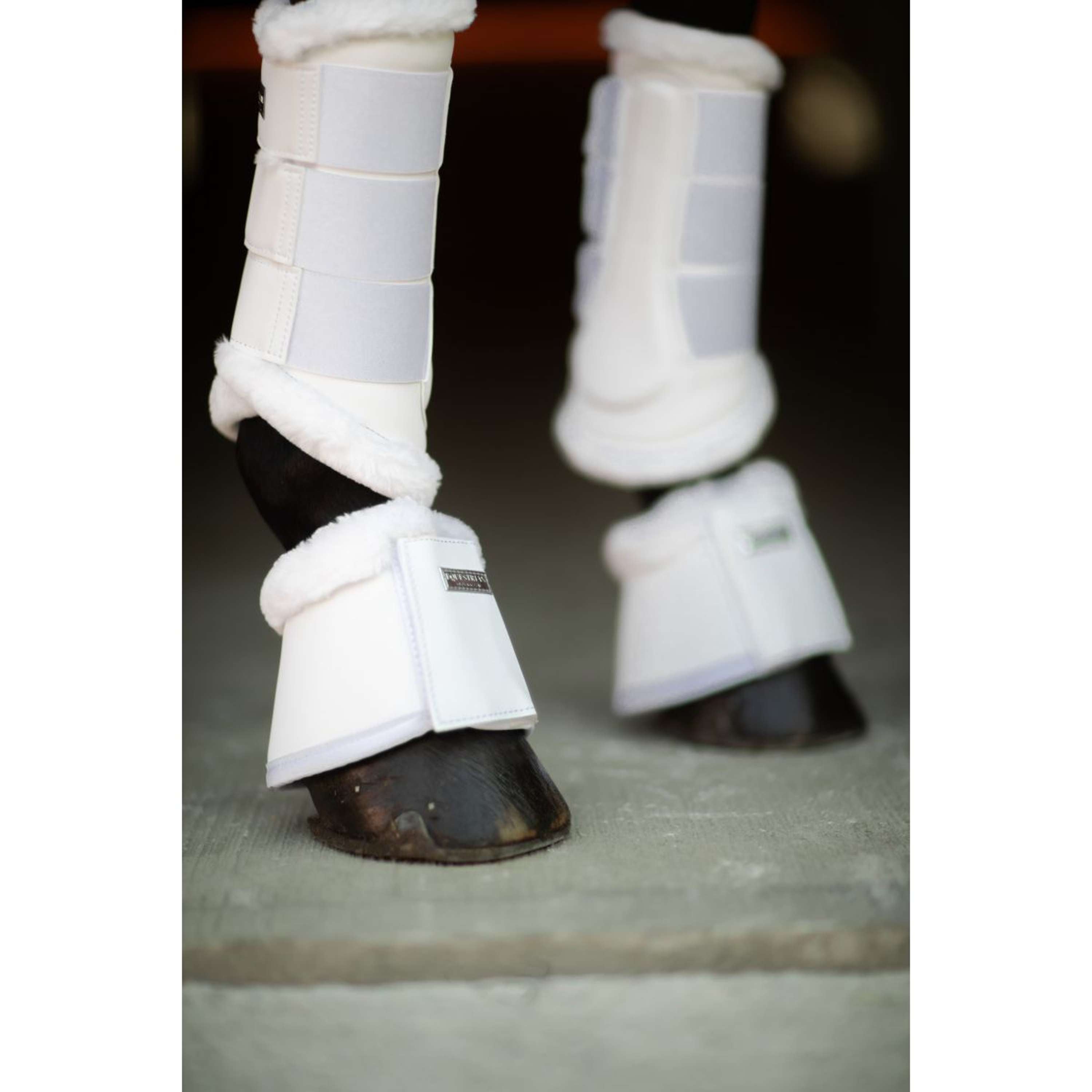 Equestrian Stockholm Bell Boots White Silver