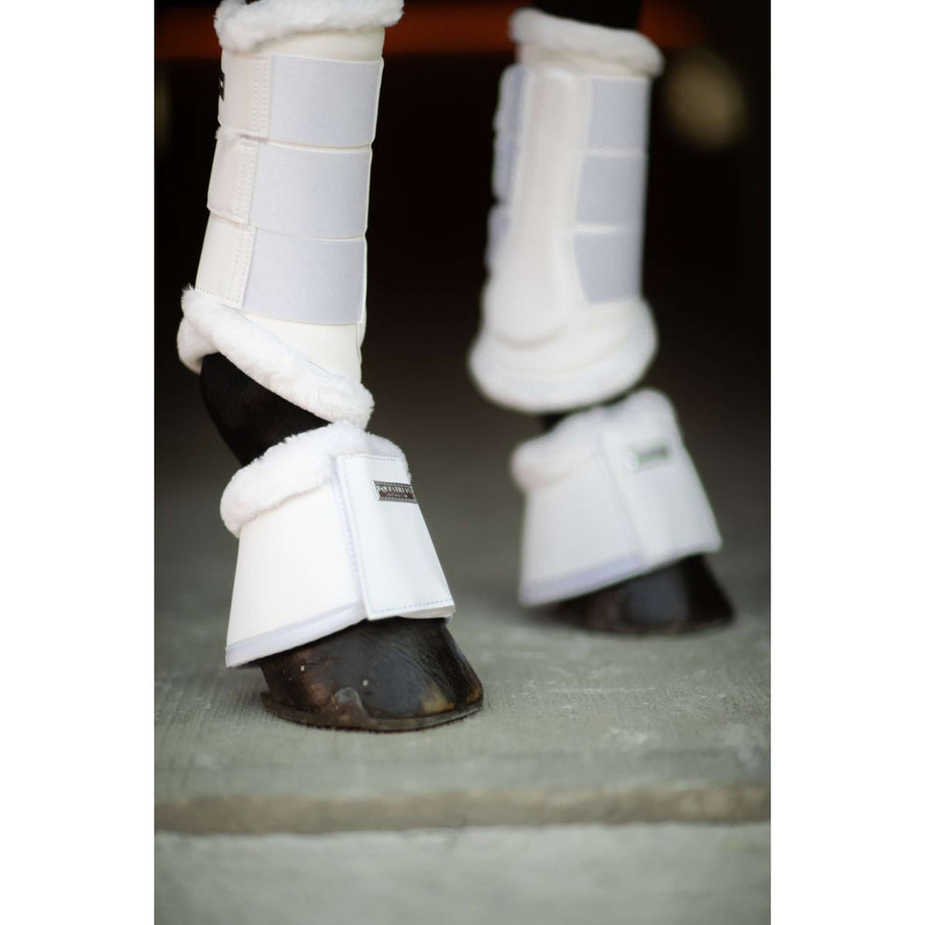 Equestrian Stockholm Bell Boots White Silver