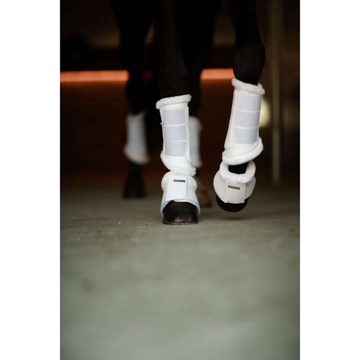 Equestrian Stockholm Leg Protectors White Silver
