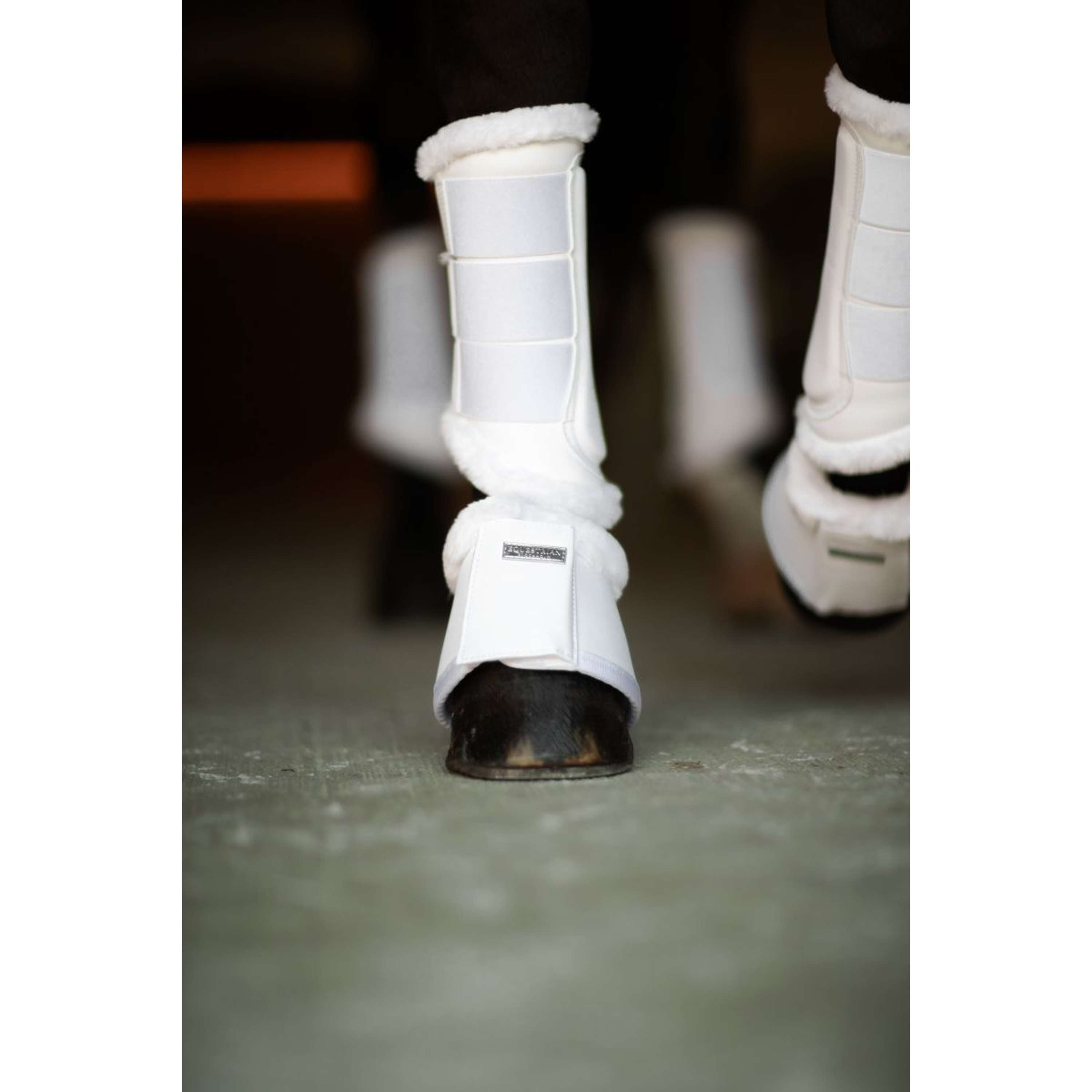 Equestrian Stockholm Bell Boots White Silver