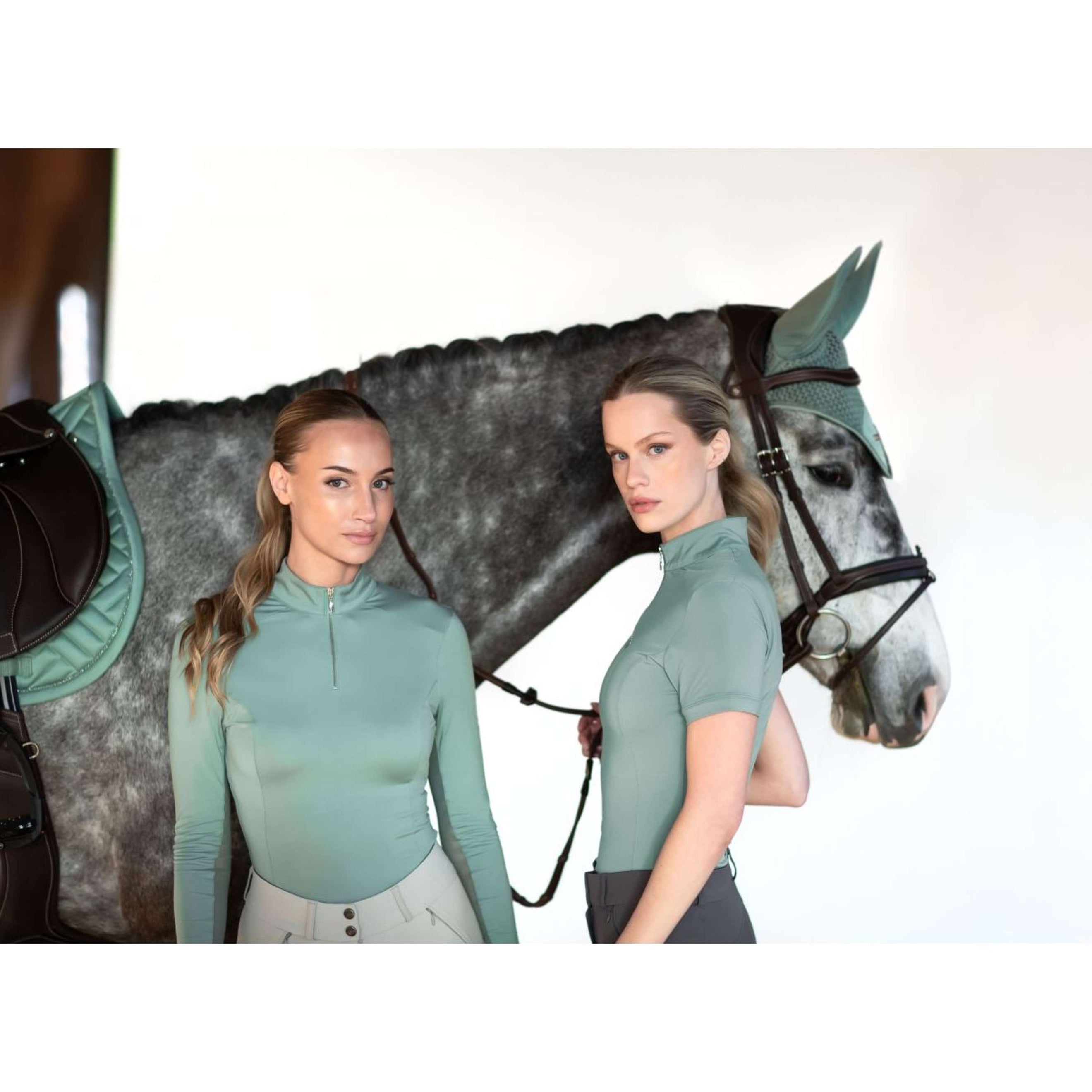 Equestrian Stockholm Shirt UV Protection Mint Green