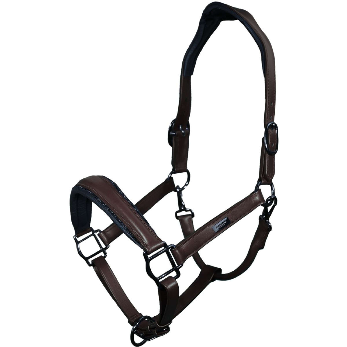 Equestrian Stockholm Halter Glimmer Anatomic Leather Brown