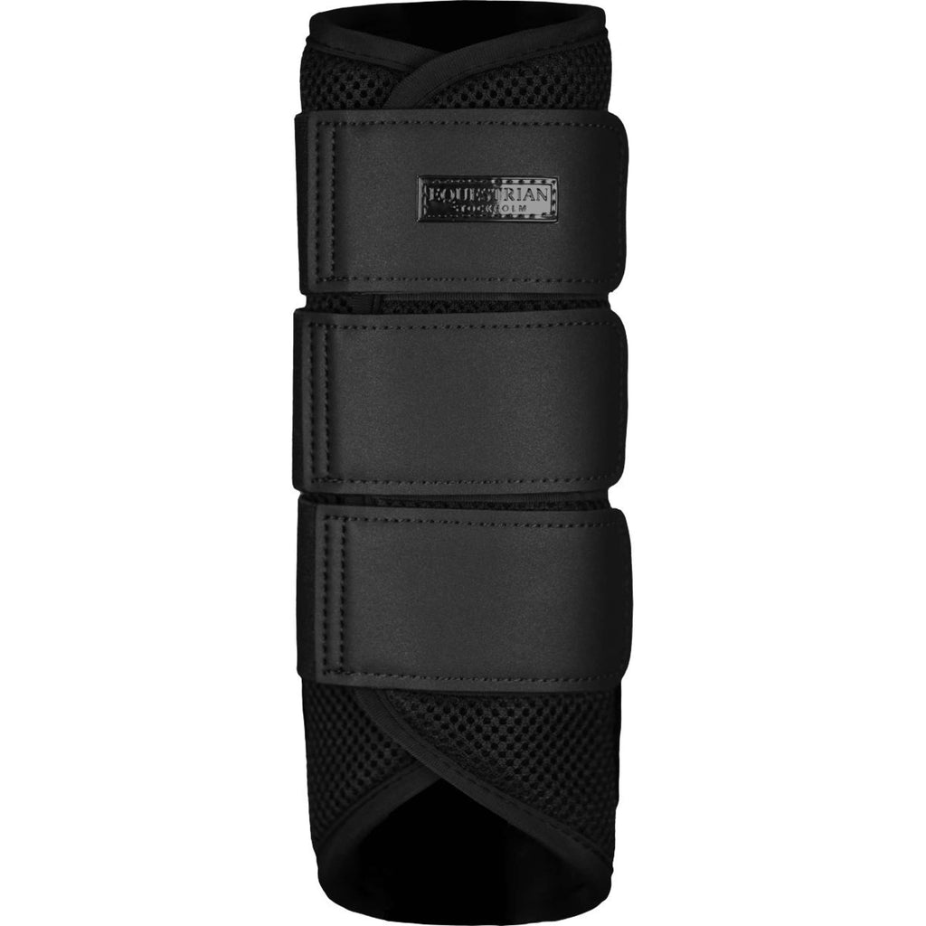 Equestrian Stockholm Leg Protectors Classic Mesh All Black