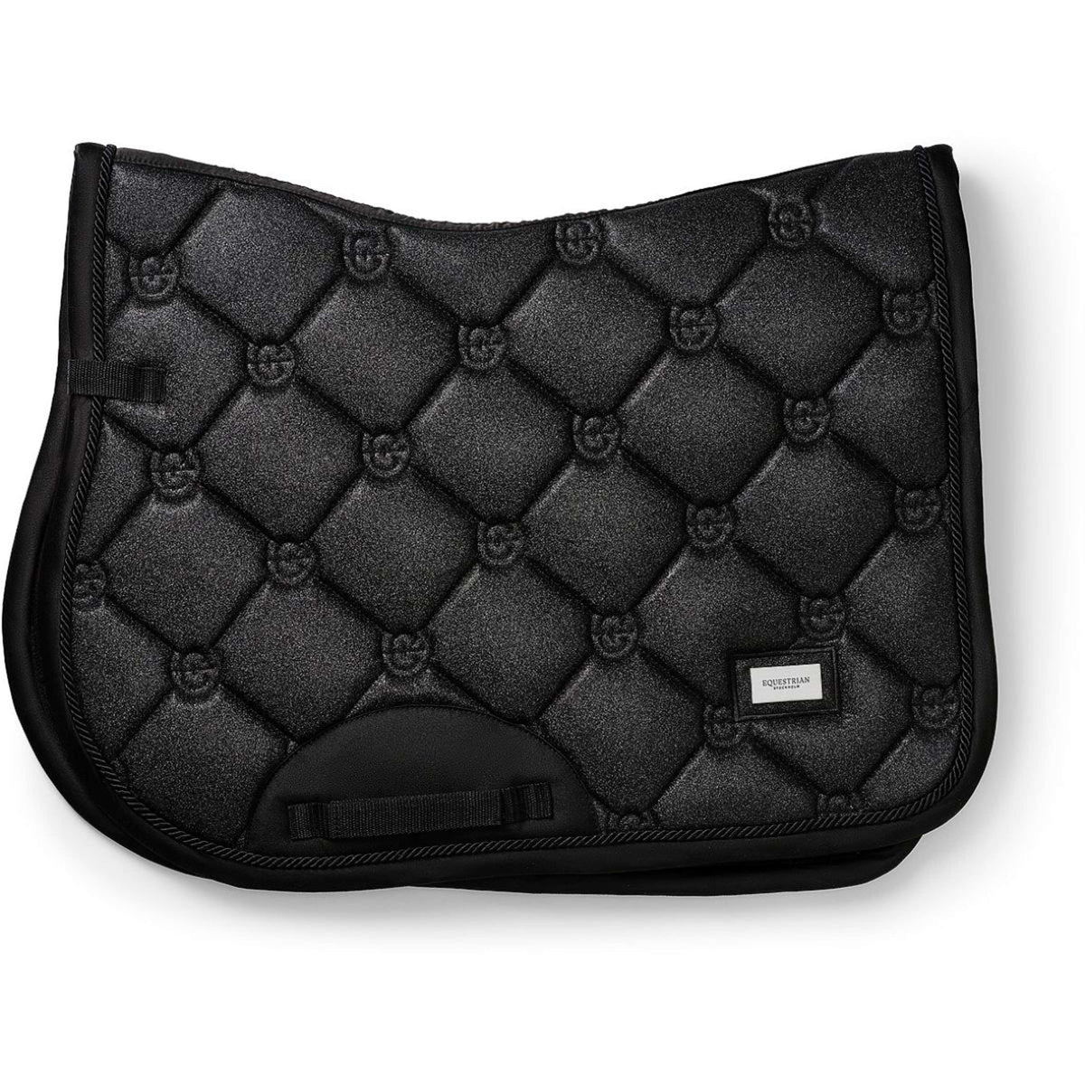Equestrian Stockholm Saddlepad Jumping All Black Glimmer