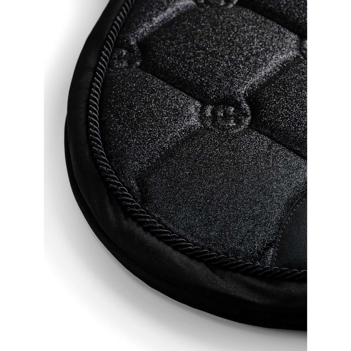 Equestrian Stockholm Saddlepad Jumping All Black Glimmer