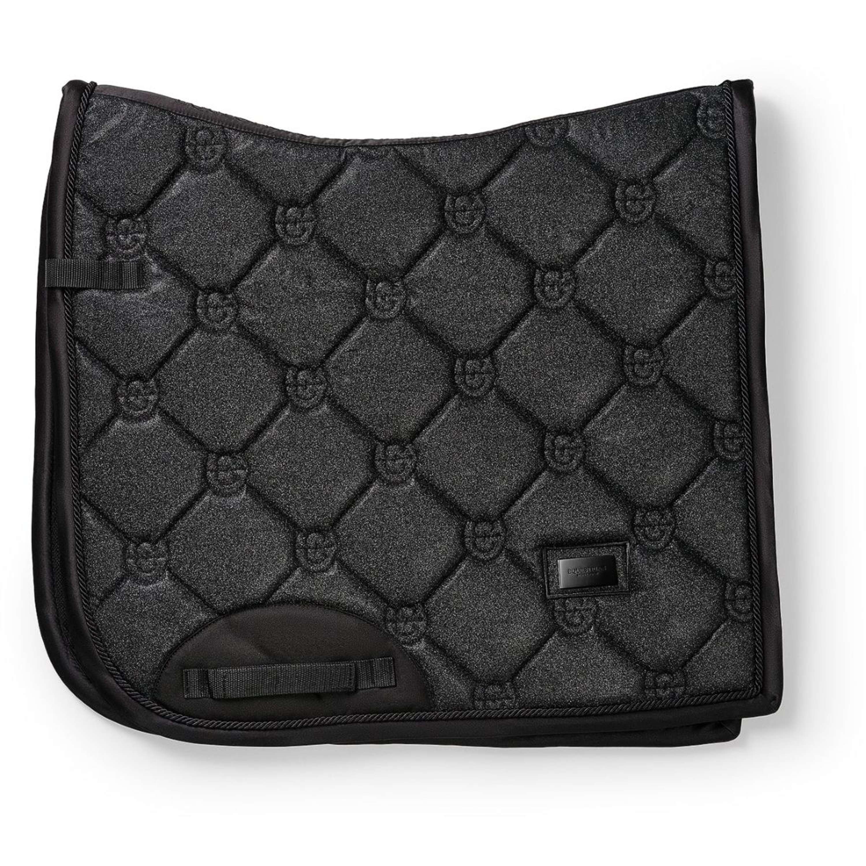 Equestrian Stockholm Saddlepad Dressage All Black Glimmer