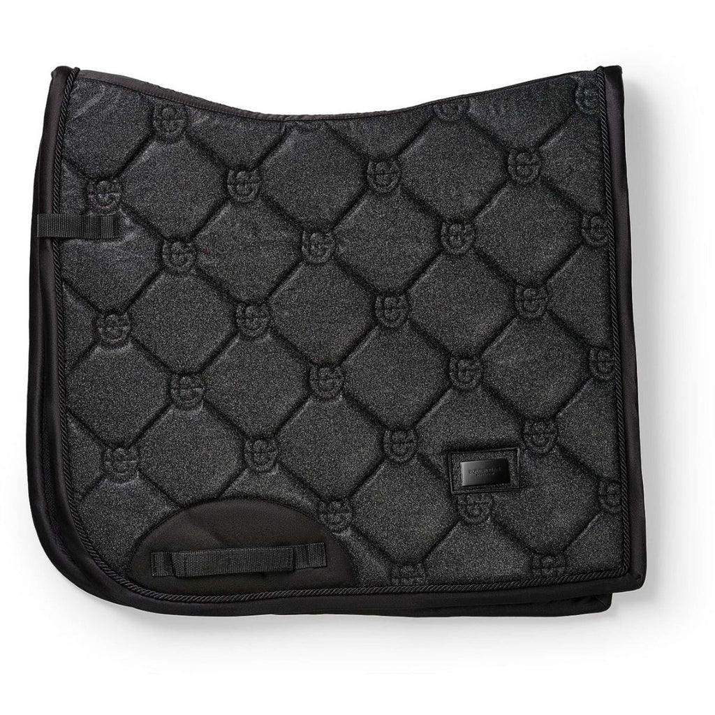 Equestrian Stockholm Saddlepad Dressage All Black Glimmer
