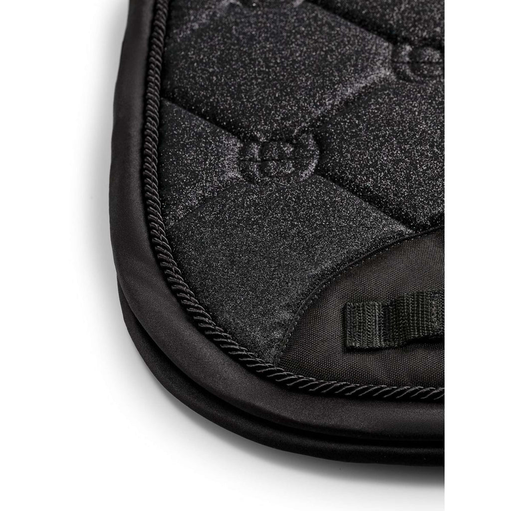 Equestrian Stockholm Saddlepad Dressage All Black Glimmer