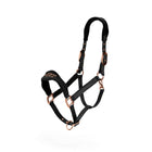 Equestrian Stockholm Halter Anatomic Fleece Black/Blush
