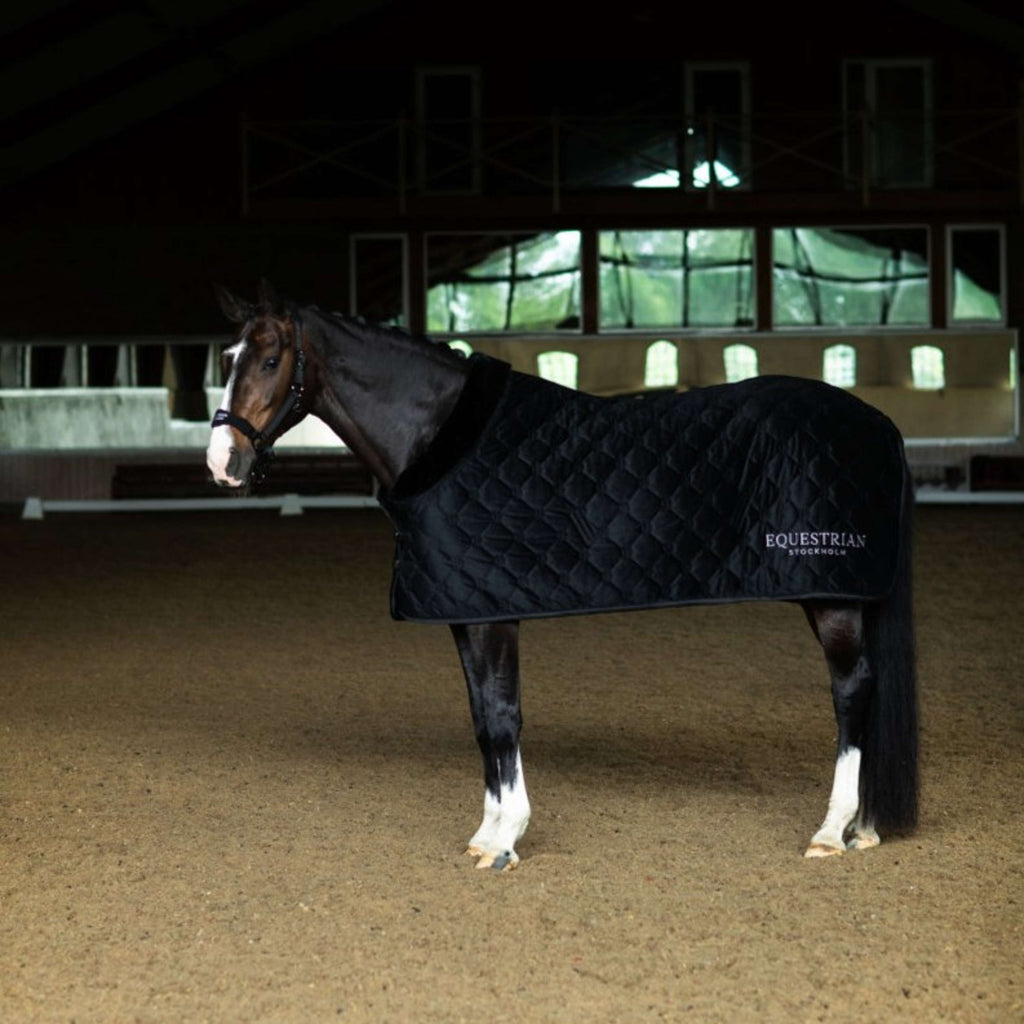 Equestrian Stockholm Fleece Rug Velvet Black