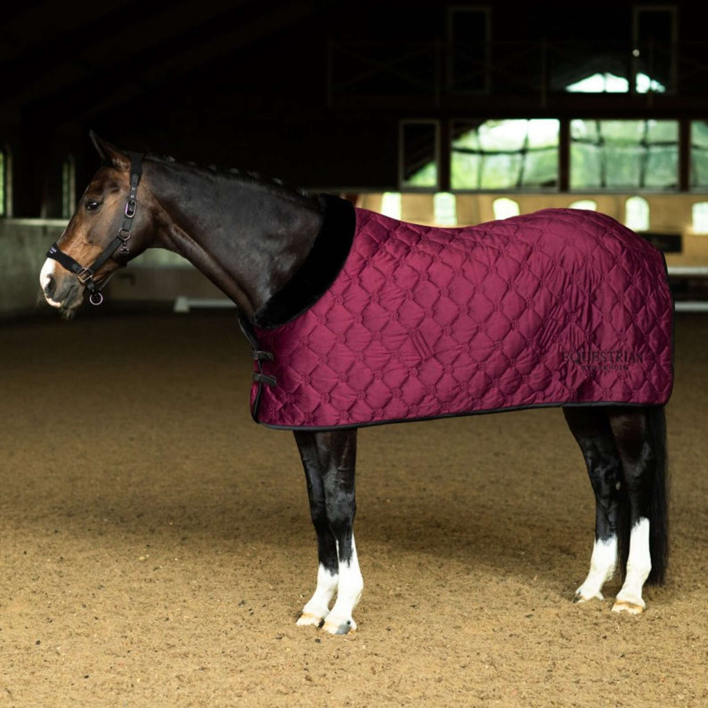 Equestrian Stockholm Fleece Rug Velvet Merlot