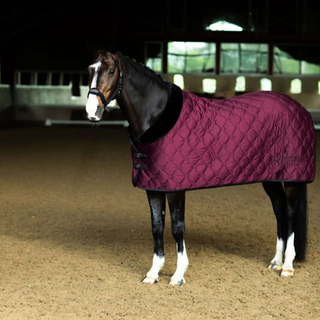 Equestrian Stockholm Fleece Rug Velvet Merlot