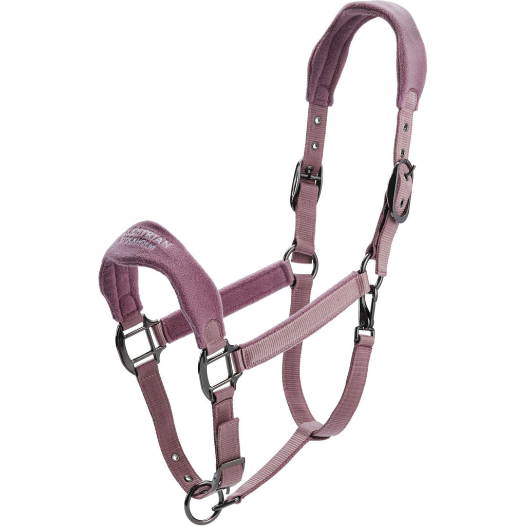 Equestrian Stockholm Halter Anatomic Fleece Blush