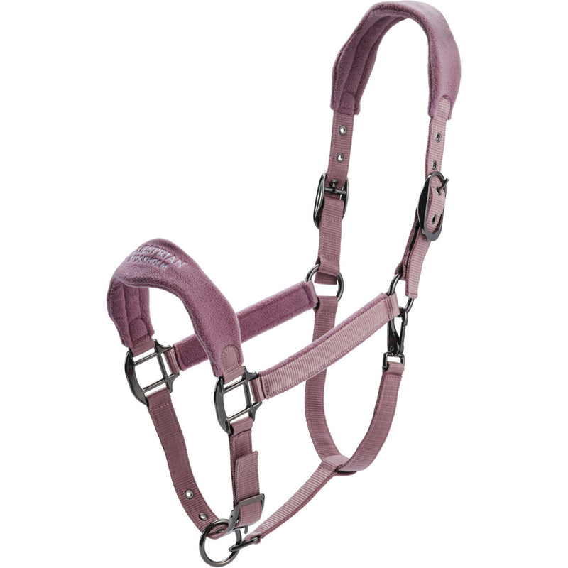 Equestrian Stockholm Halter Anatomic Fleece Blush