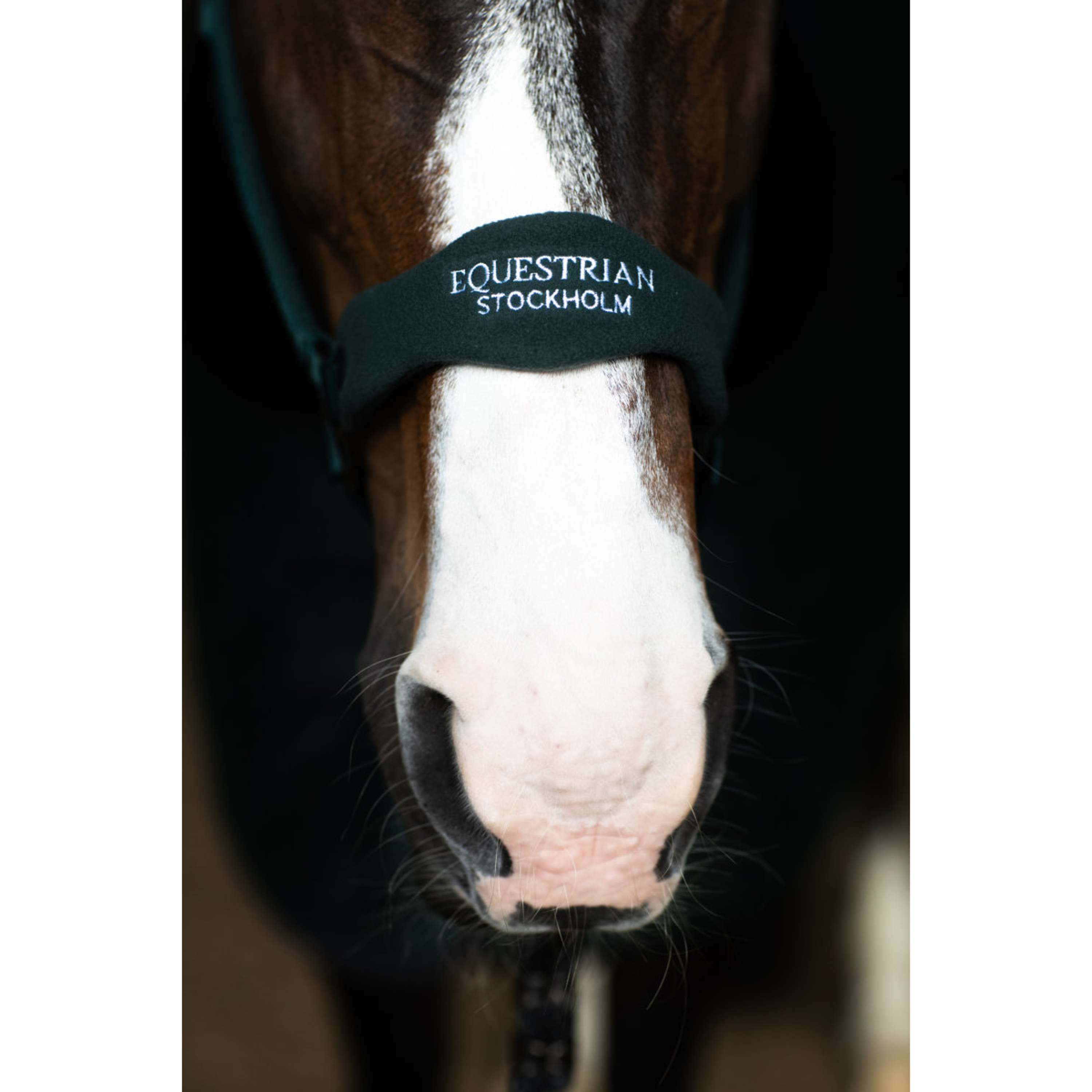 Equestrian Stockholm Halter Anatomic Fleece Sycamore Green