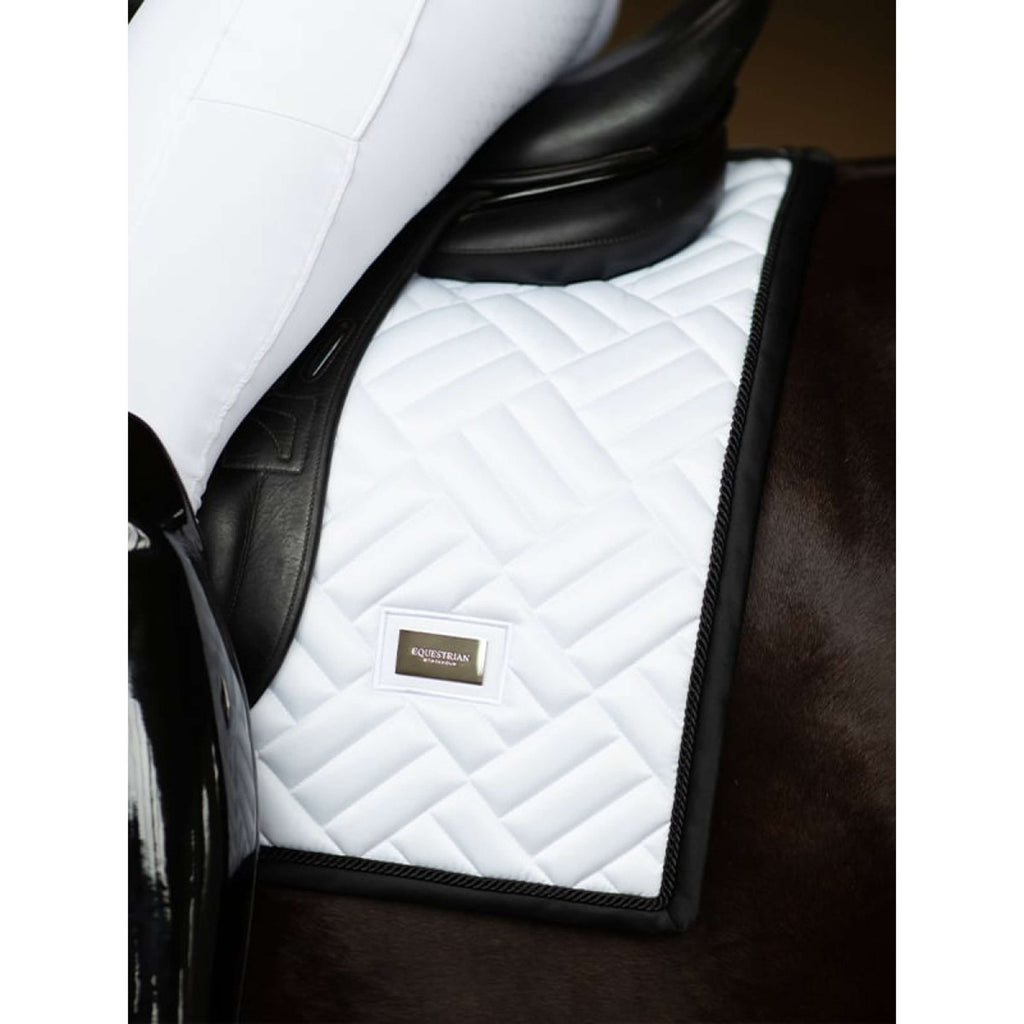 Equestrian Stockholm Saddlepad Modern Dressage White/Black