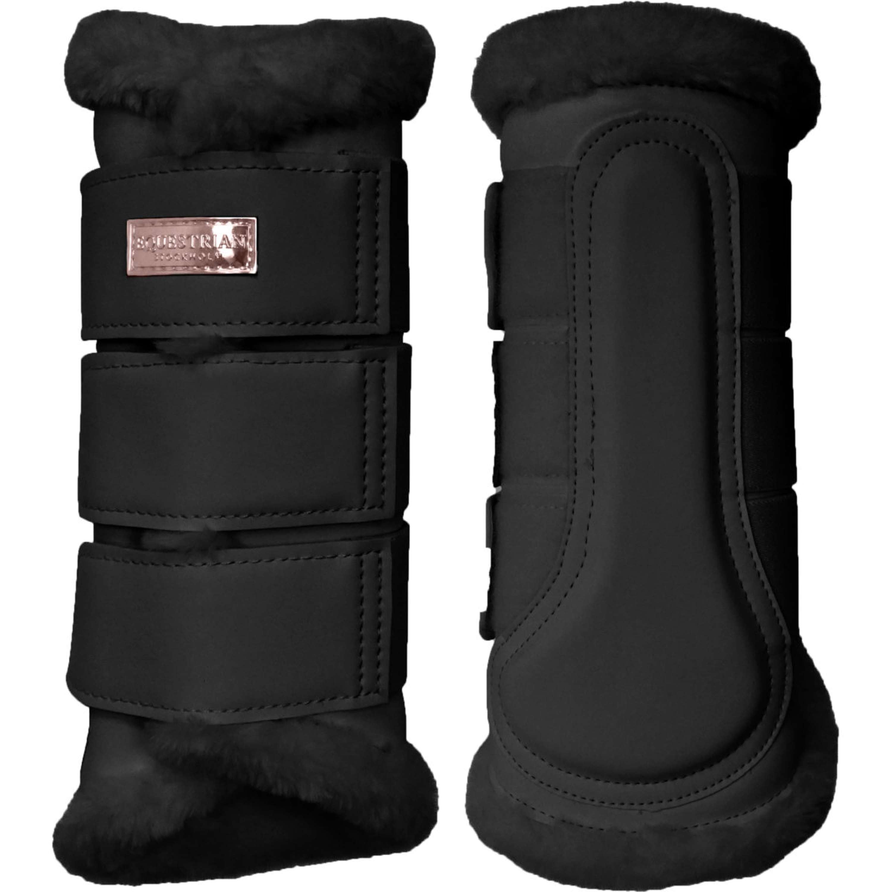 Equestrian Stockholm Leg Protectors Black/Blush
