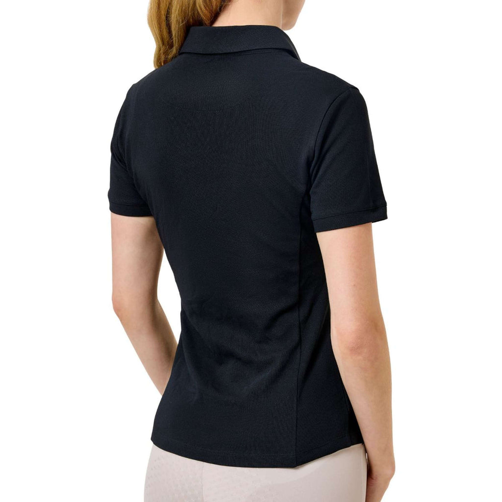Equestrian Stockholm Poloshirt Zip Black