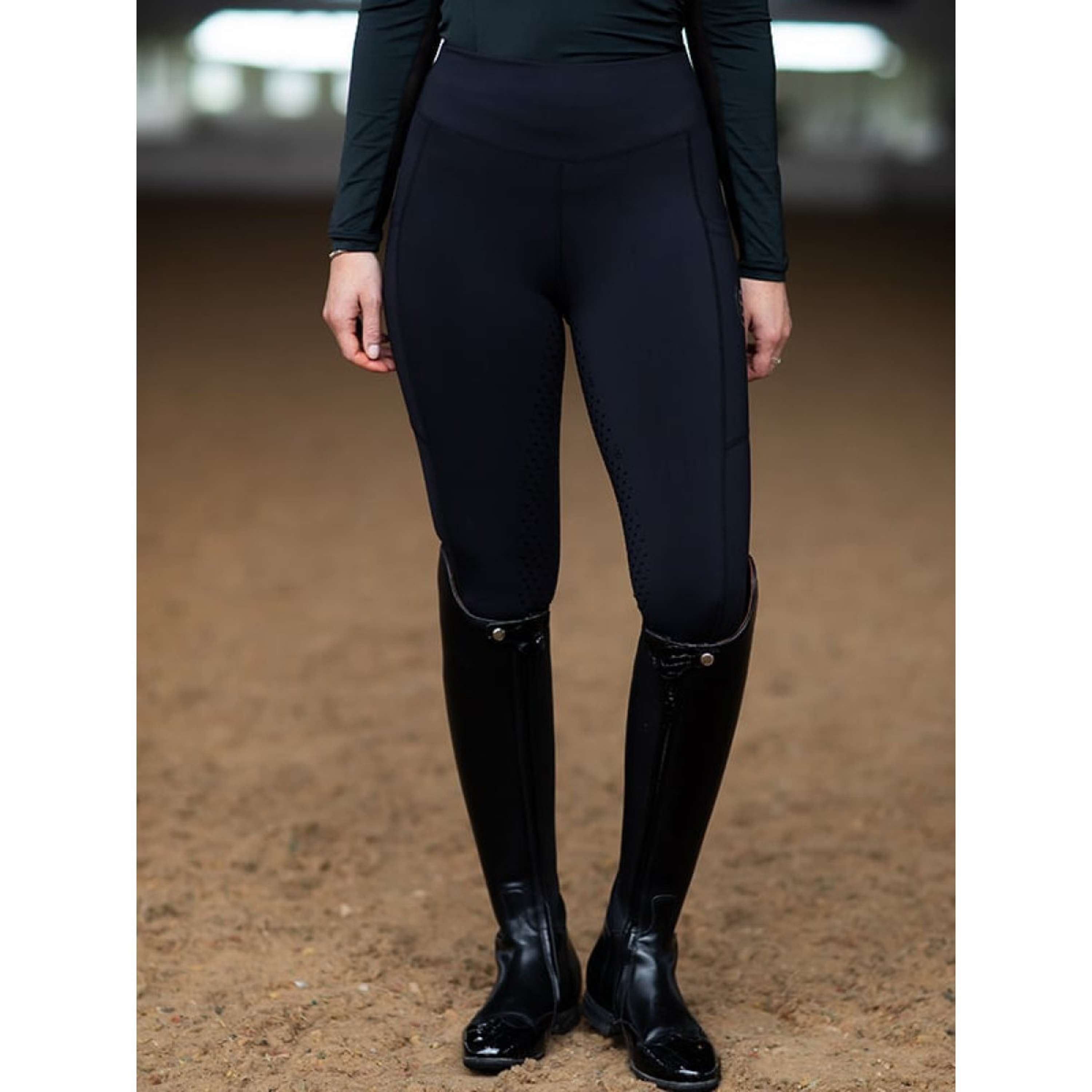 Equestrian Stockholm Riding Legging Movement Full Grip All Black