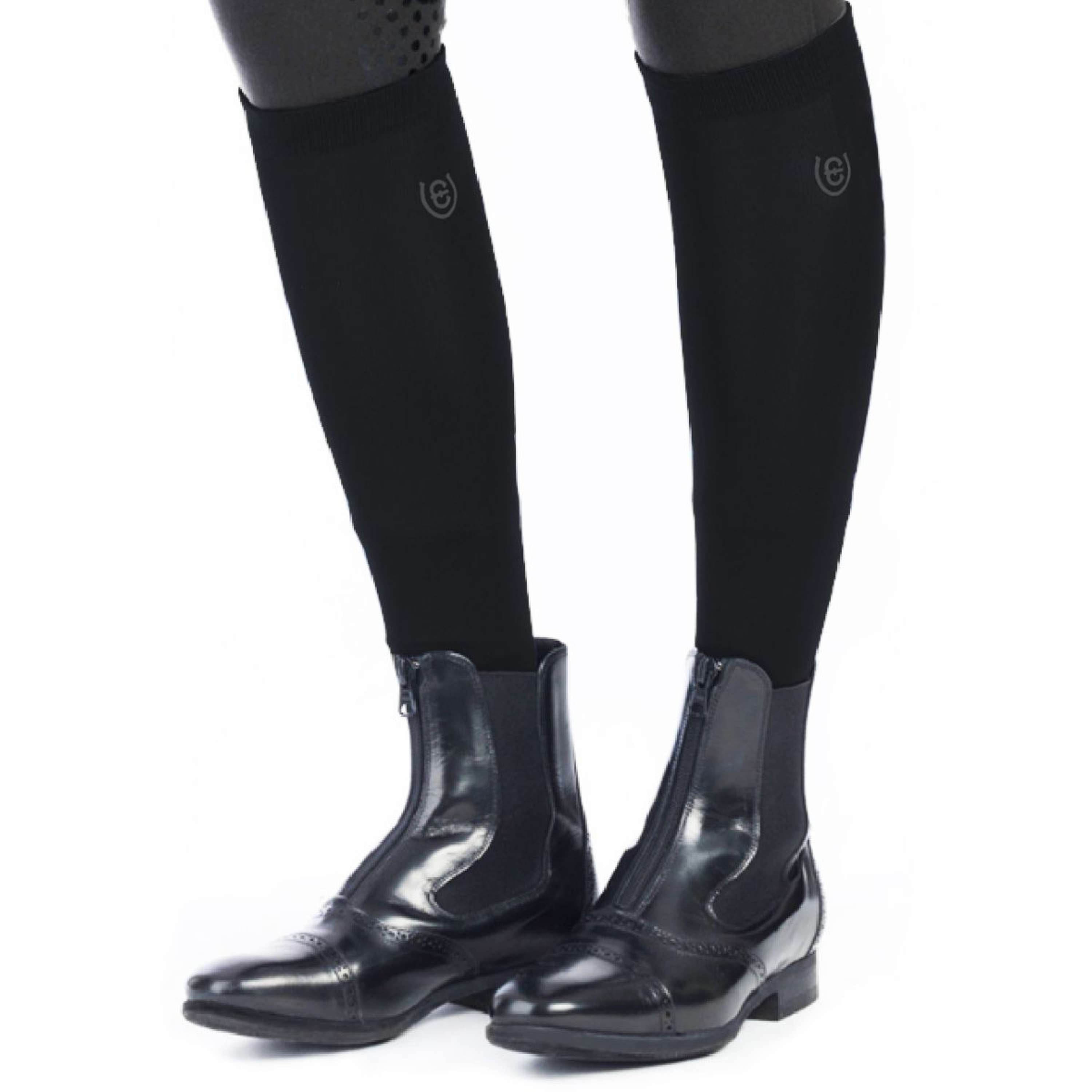 Equestrian Stockholm Riding Socks Bamboo Blend Black
