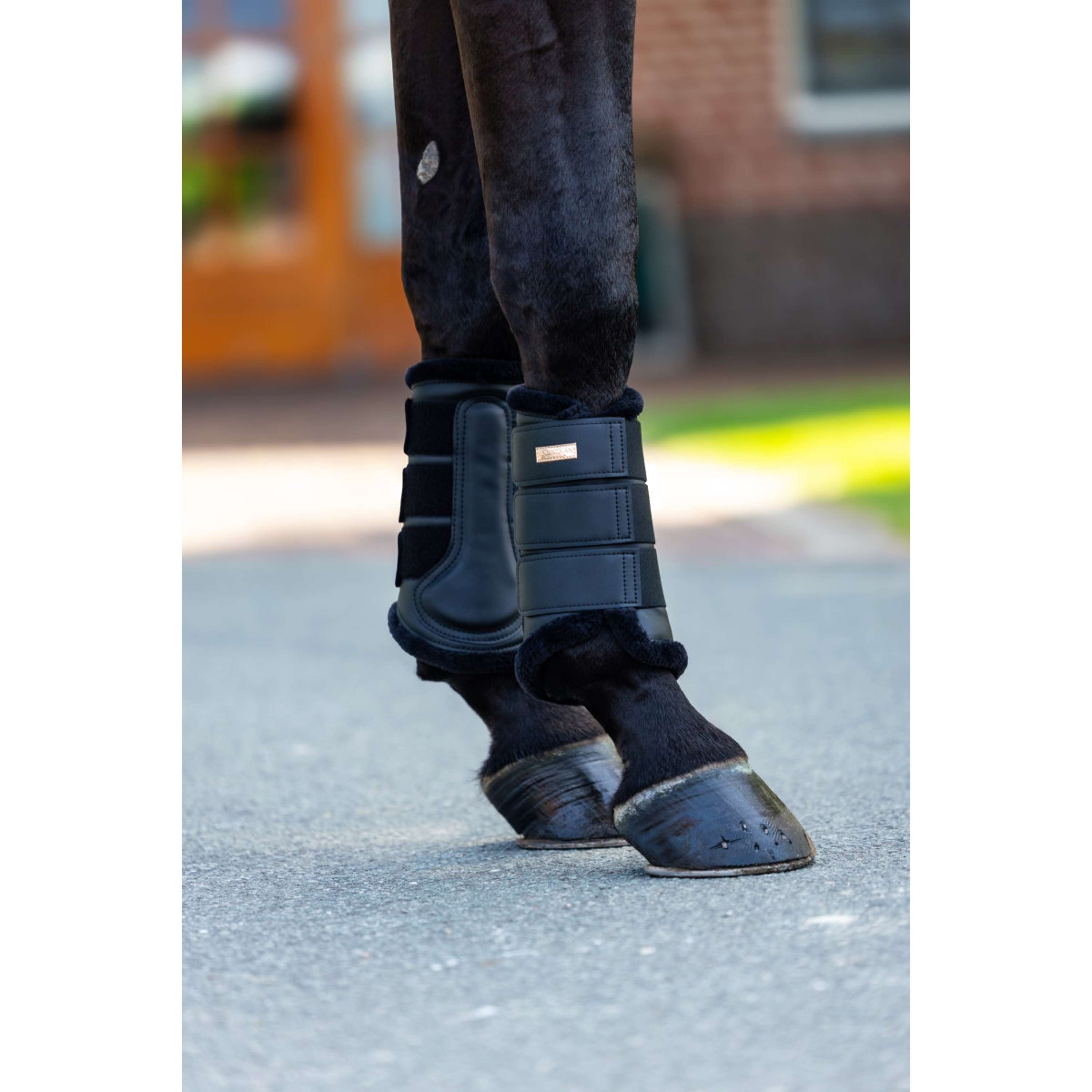 Equestrian Stockholm Leg Protectors Black/Blush