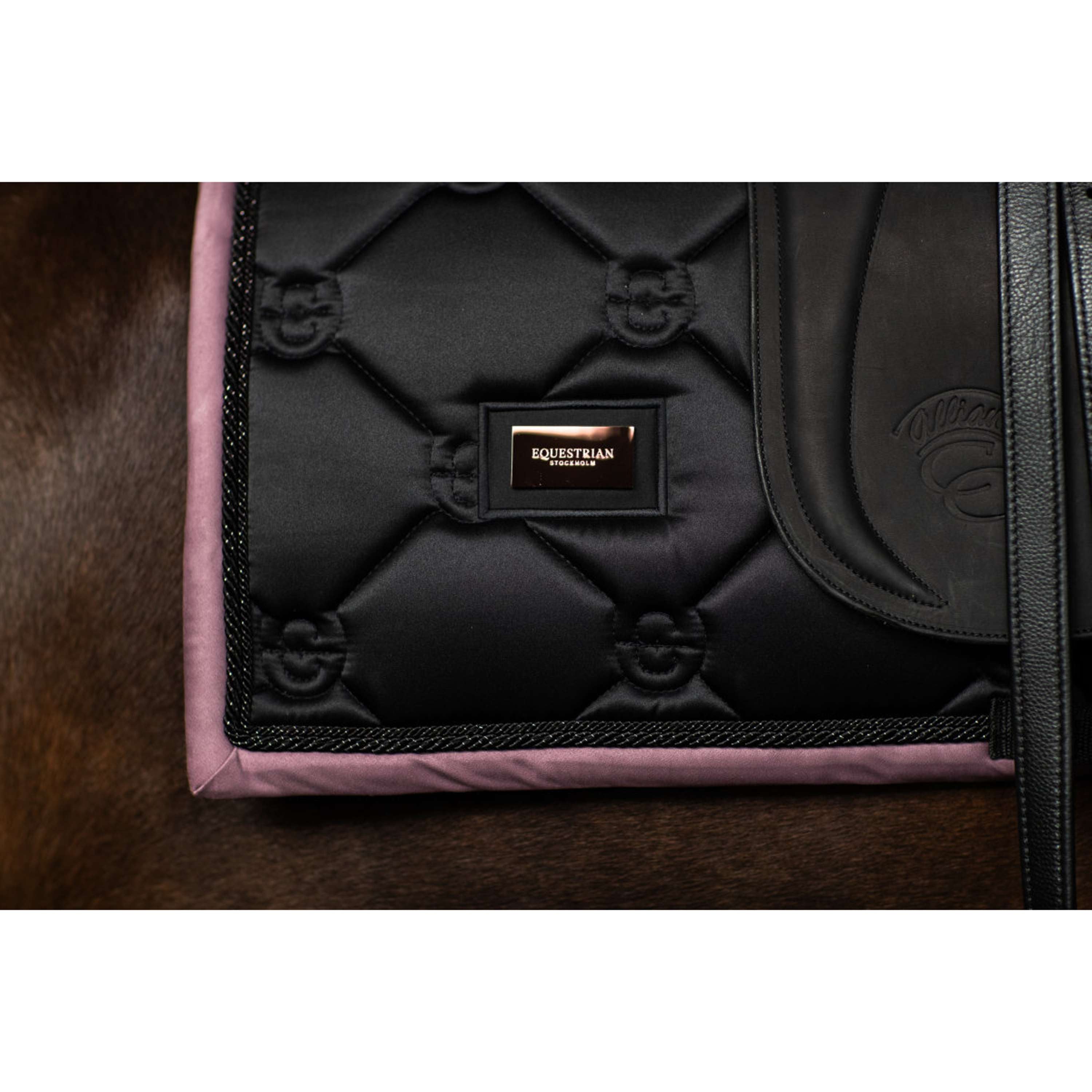 Equestrian Stockholm Saddlepad Dressage Black/Blush