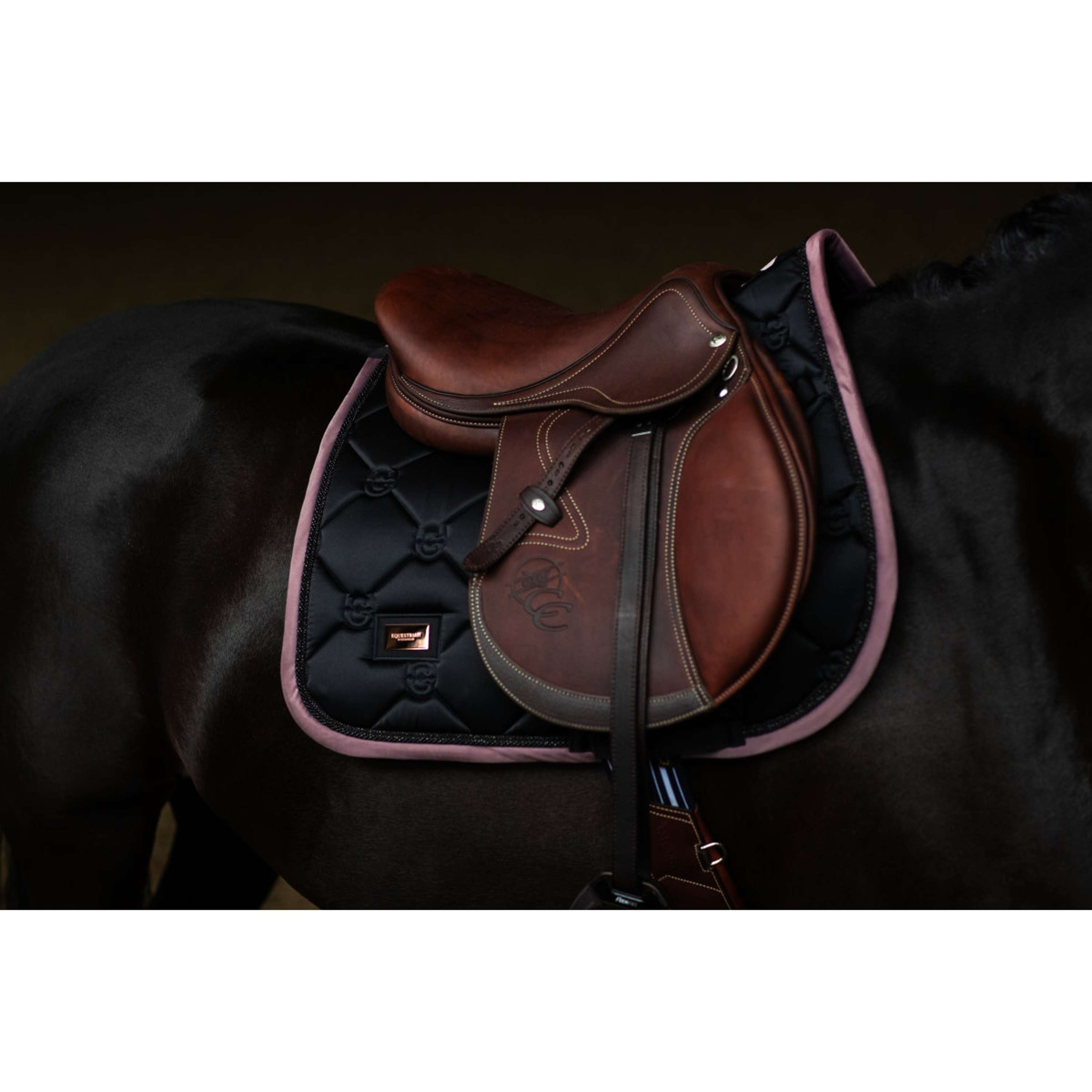 Equestrian Stockholm Saddlepad Jumping Black/Blush