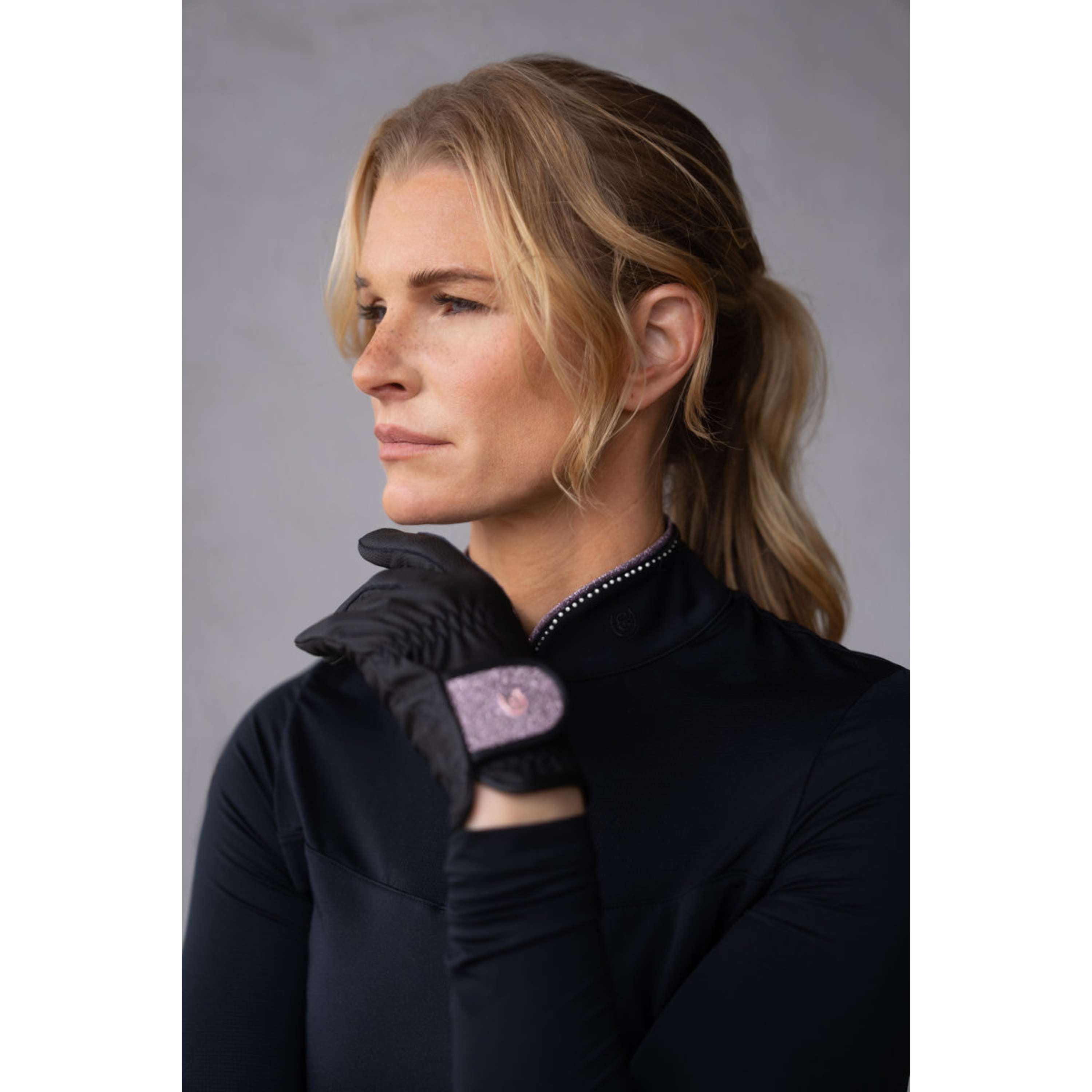 Equestrian Stockholm Riding Gloves Motion Pink Glimmer