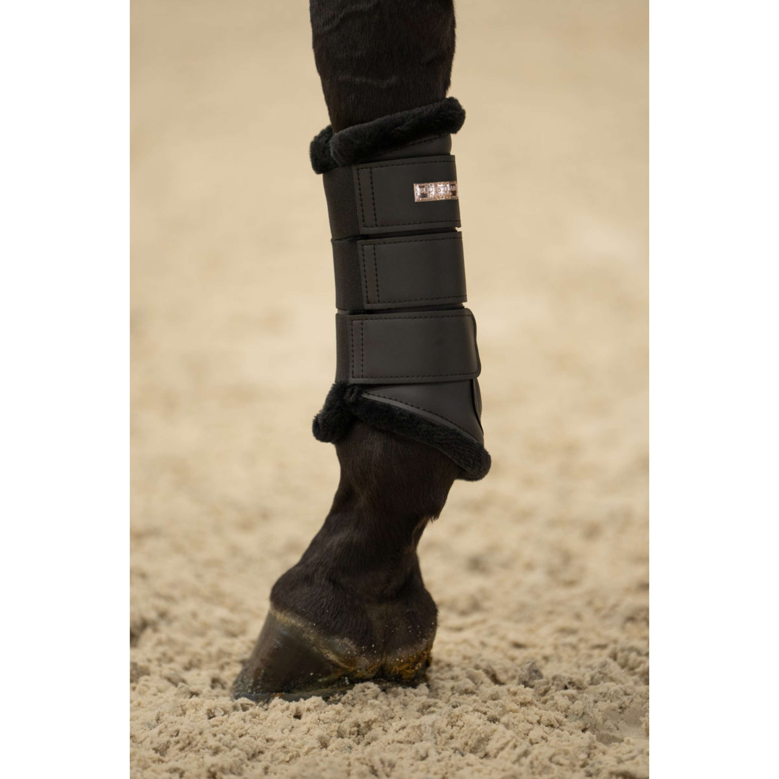 Equestrian Stockholm Leg Protectors Black/Blush
