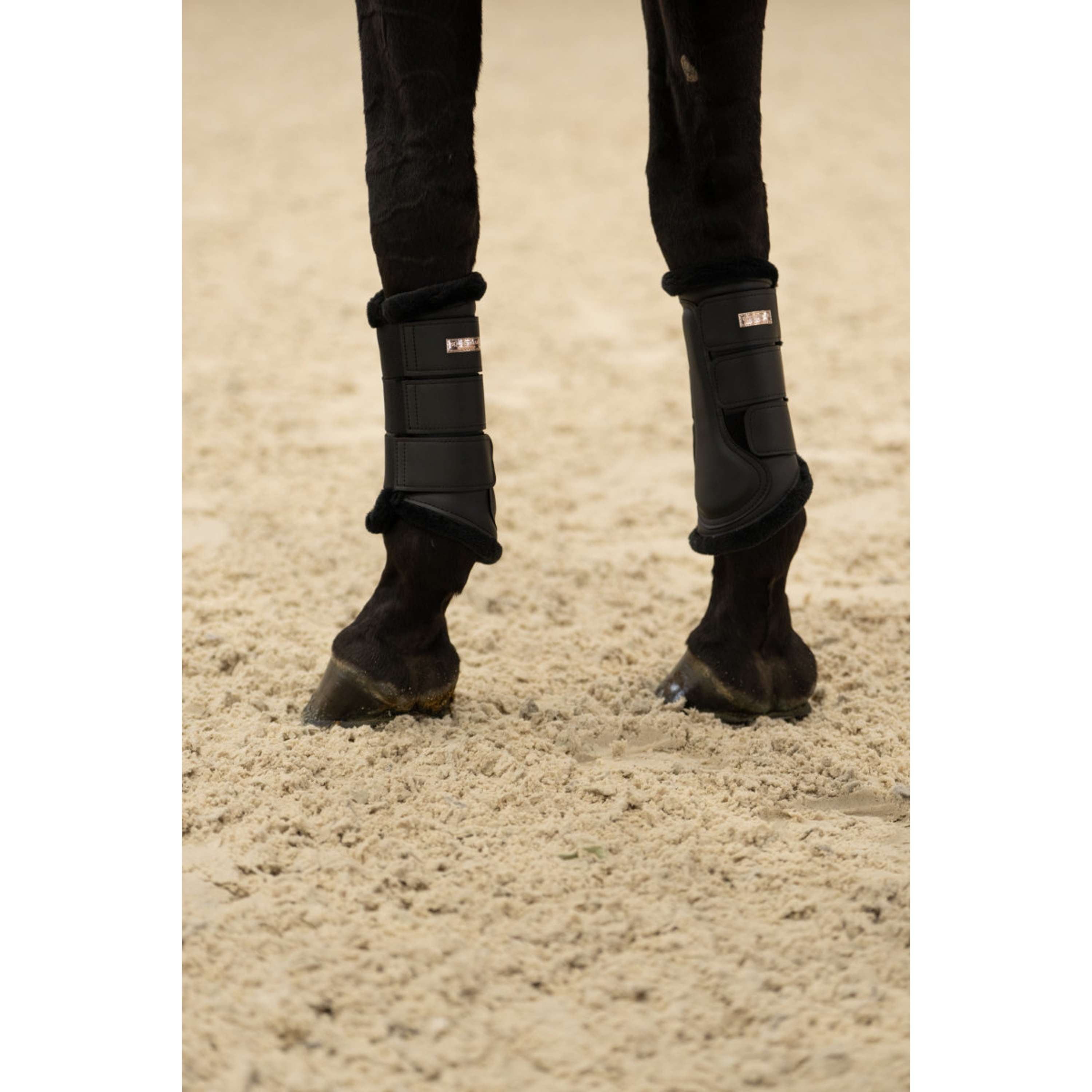 Equestrian Stockholm Leg Protectors Black/Blush