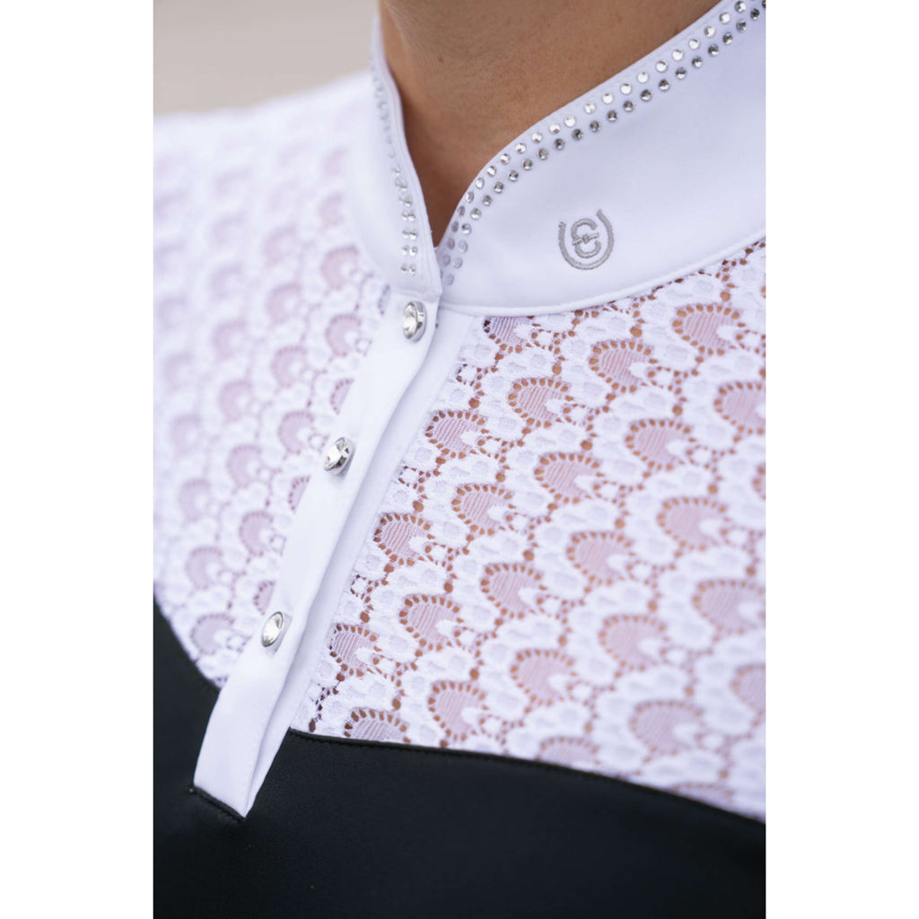 Equestrian Stockholm Competition Shirt Crystal Champion Black
