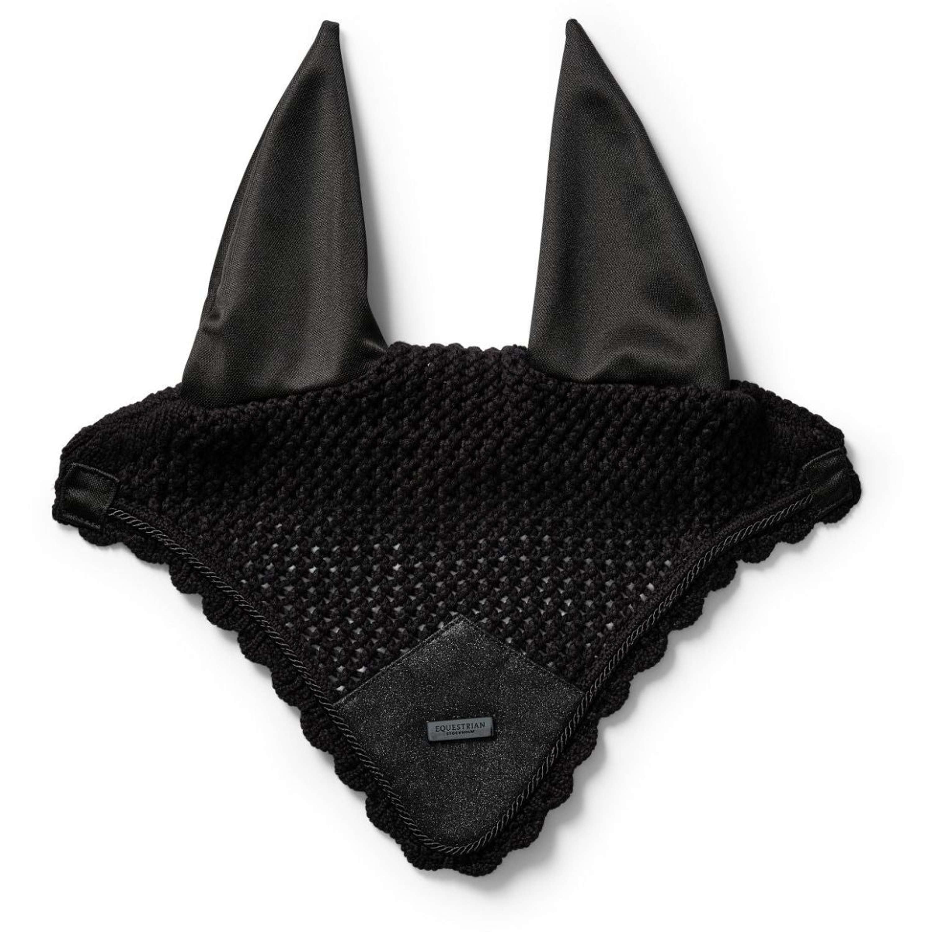 Equestrian Stockholm Ear Bonnet All Black Glimmer