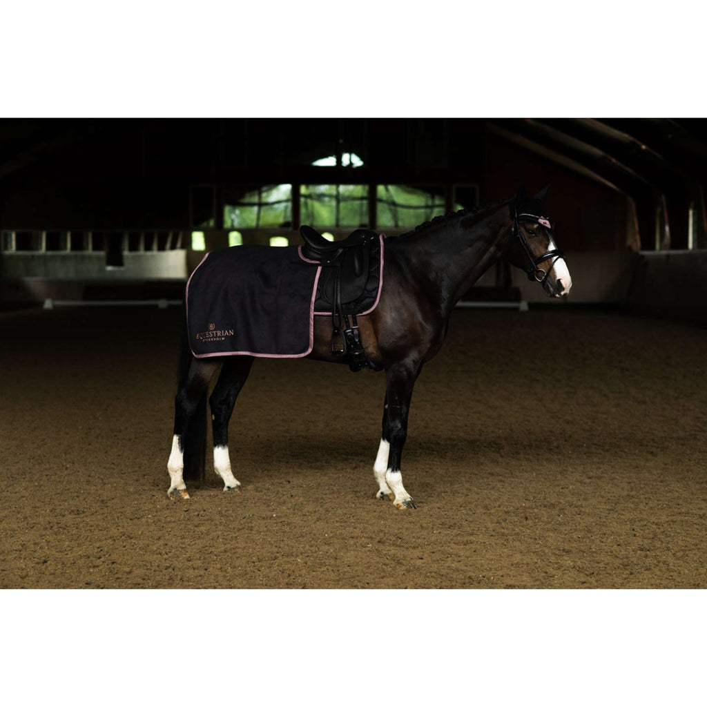 Equestrian Stockholm Quarter Sheet Heavy Fleece Black/Blush