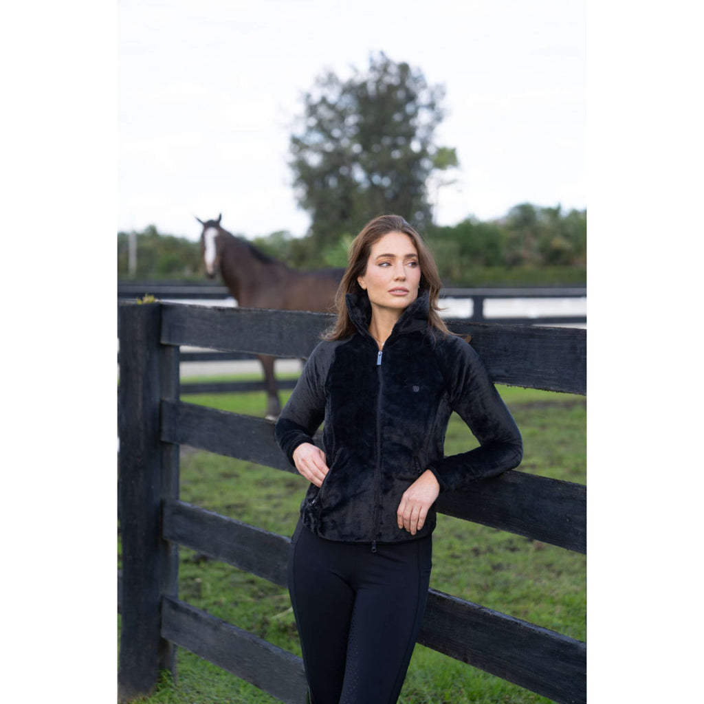Equestrian Stockholm Fleece Jacket Velvet Black
