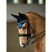 Equestrian Stockholm Ear Bonnet Blue Meadow Glimmer