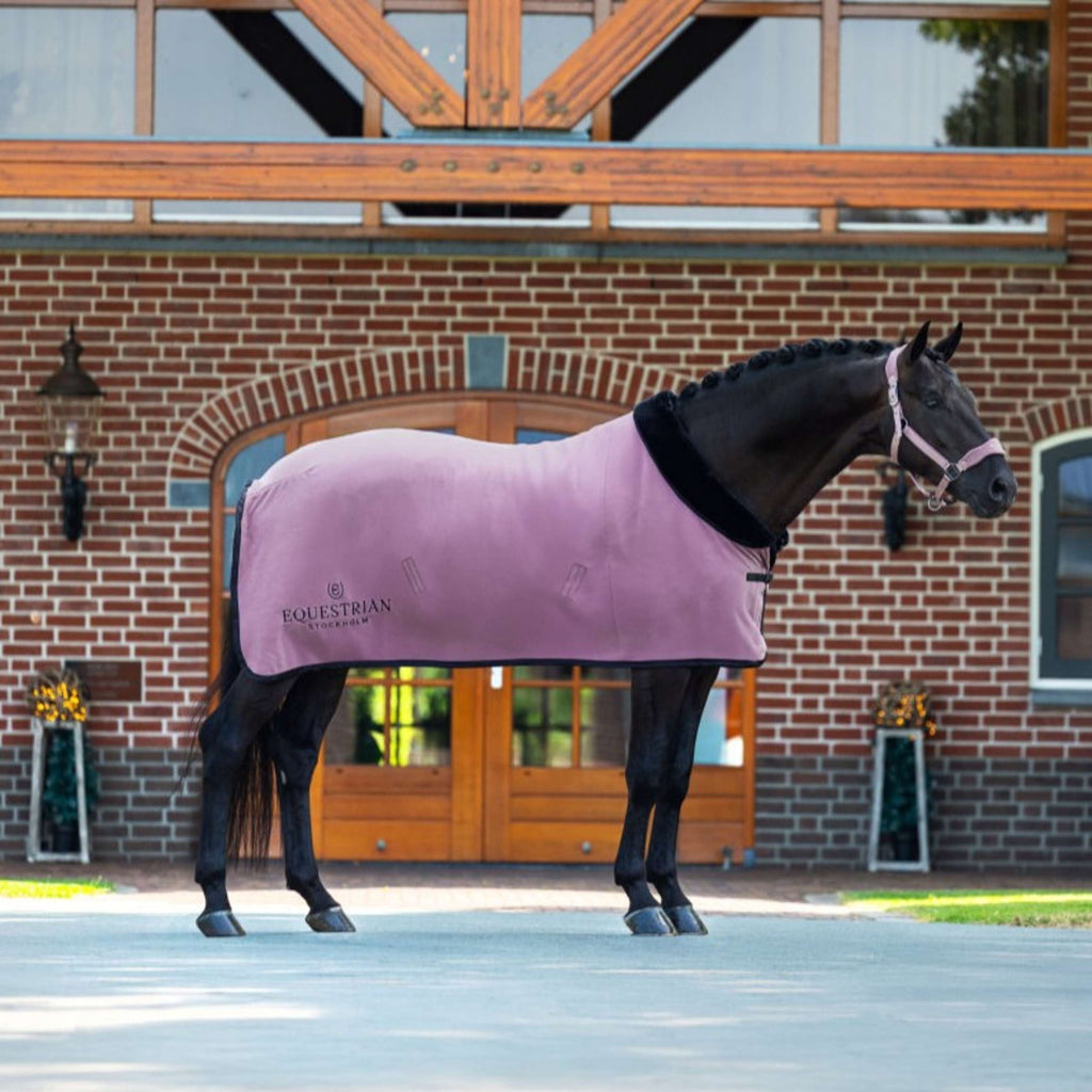 Equestrian Stockholm Fleece Rug Blush