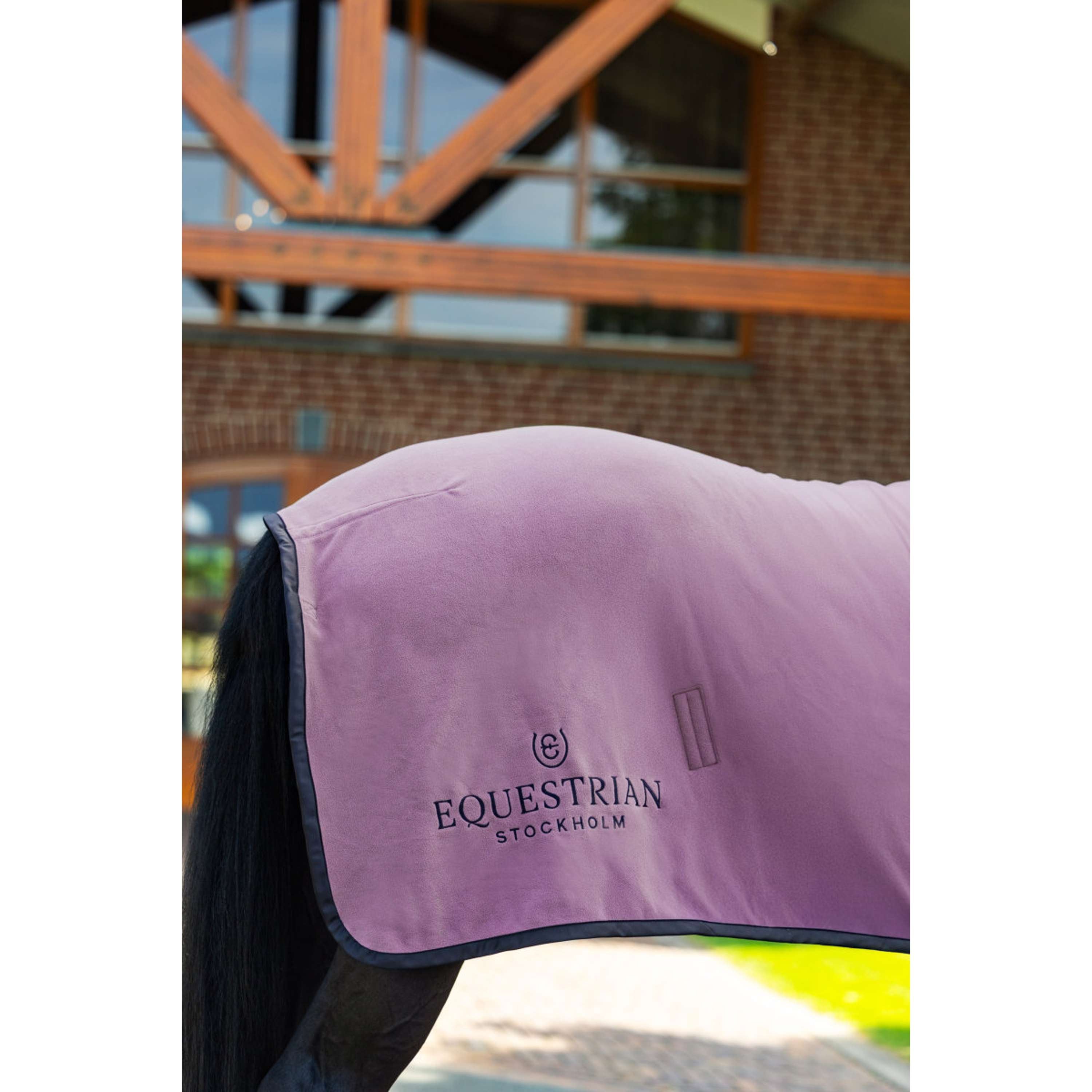 Equestrian Stockholm Fleece Rug Blush