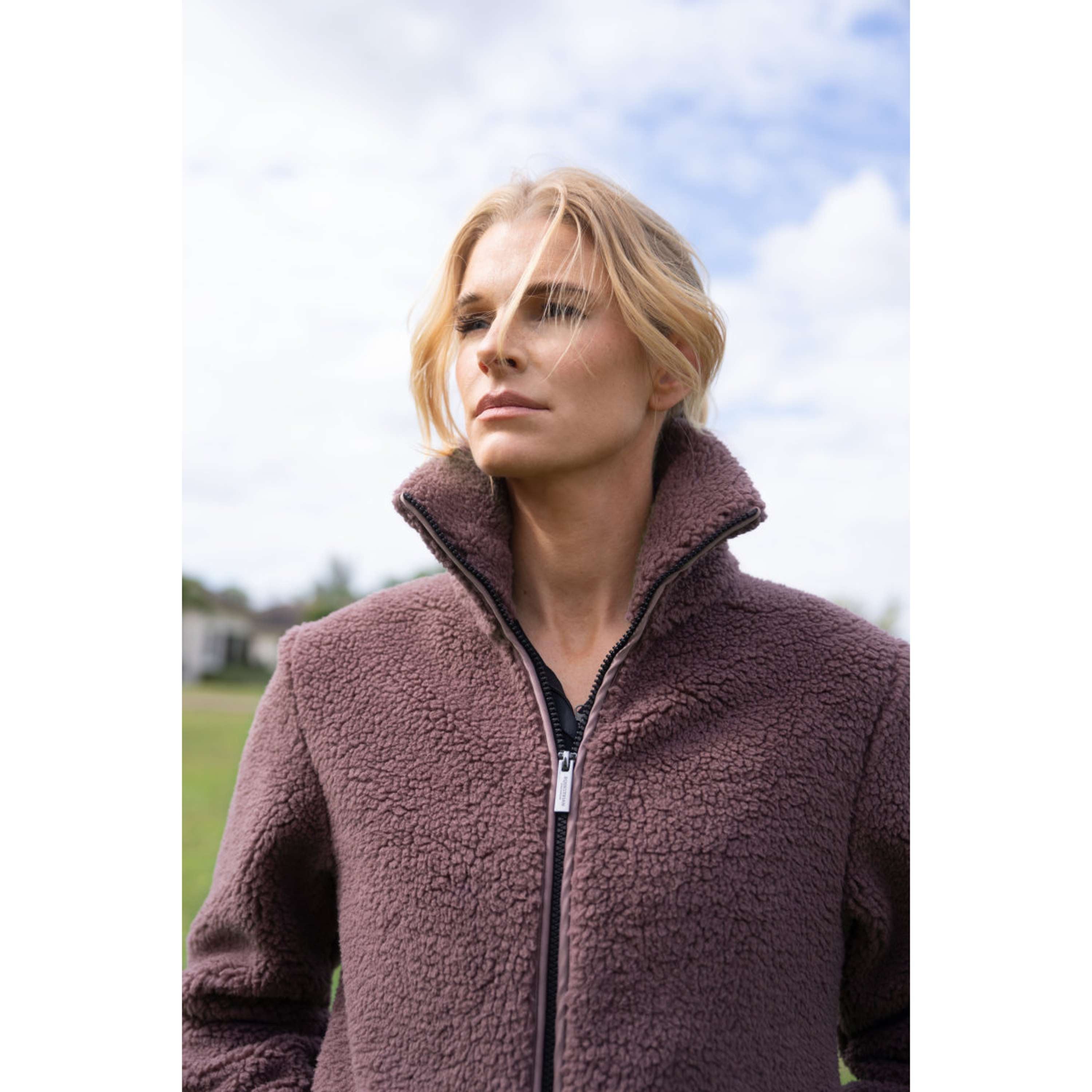 Equestrian Stockholm Fleece Jacket Teddy Blush