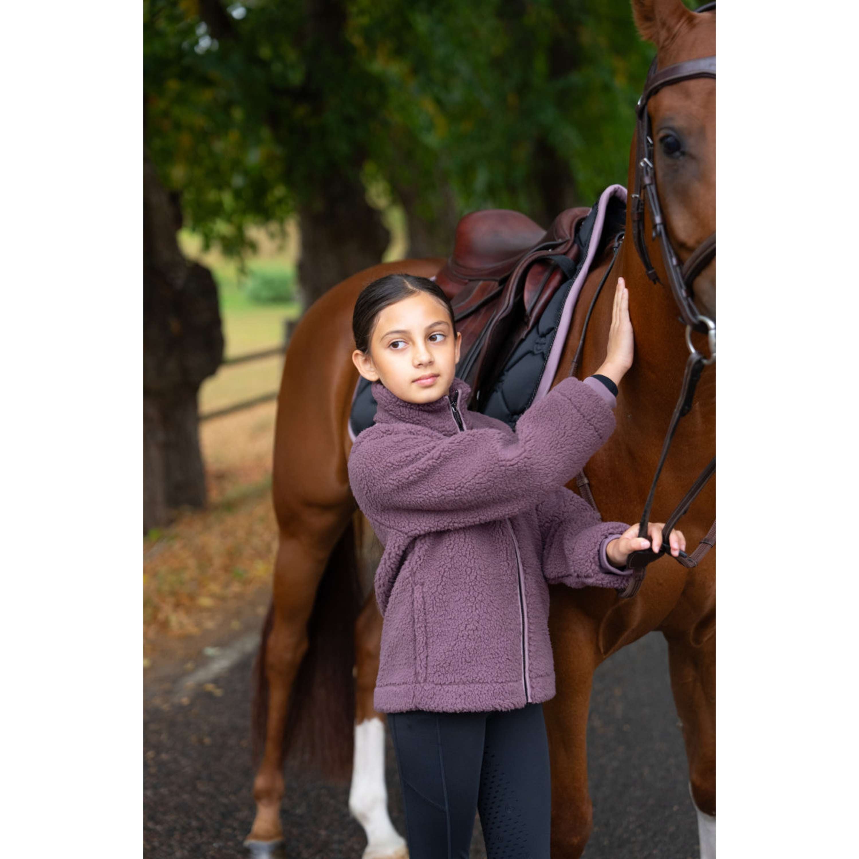 Equestrian Stockholm Fleece Jacket Teddy Young Rider Blush